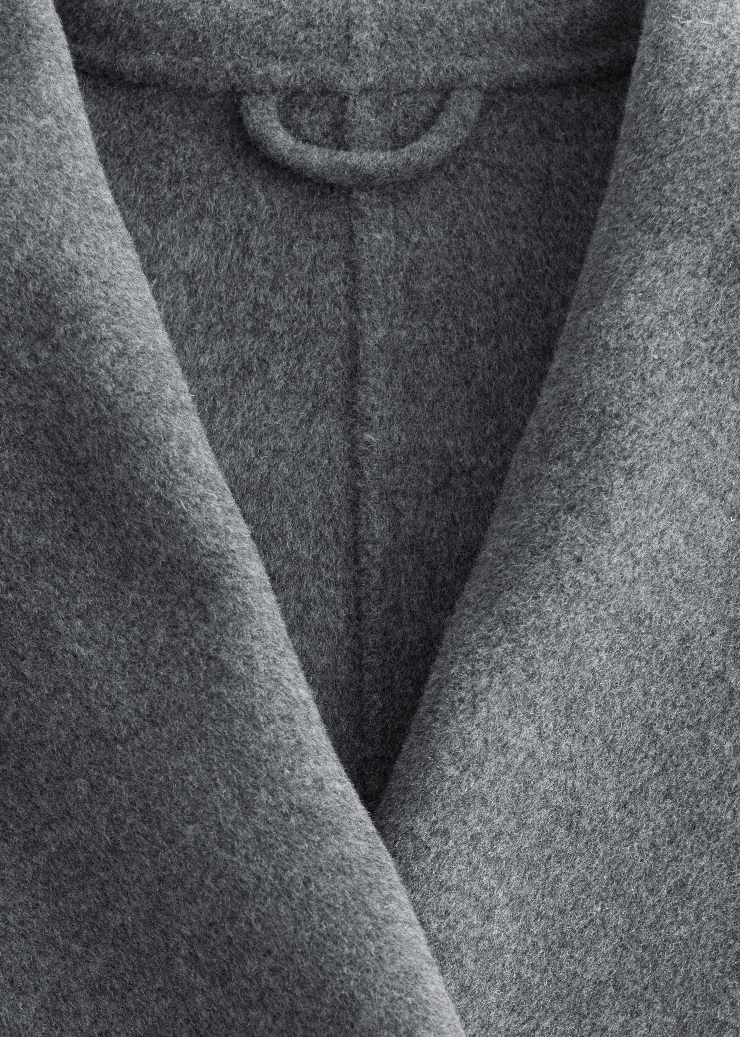 & Other Stories SHAWL-COLLAR WOOL MAXI COAT