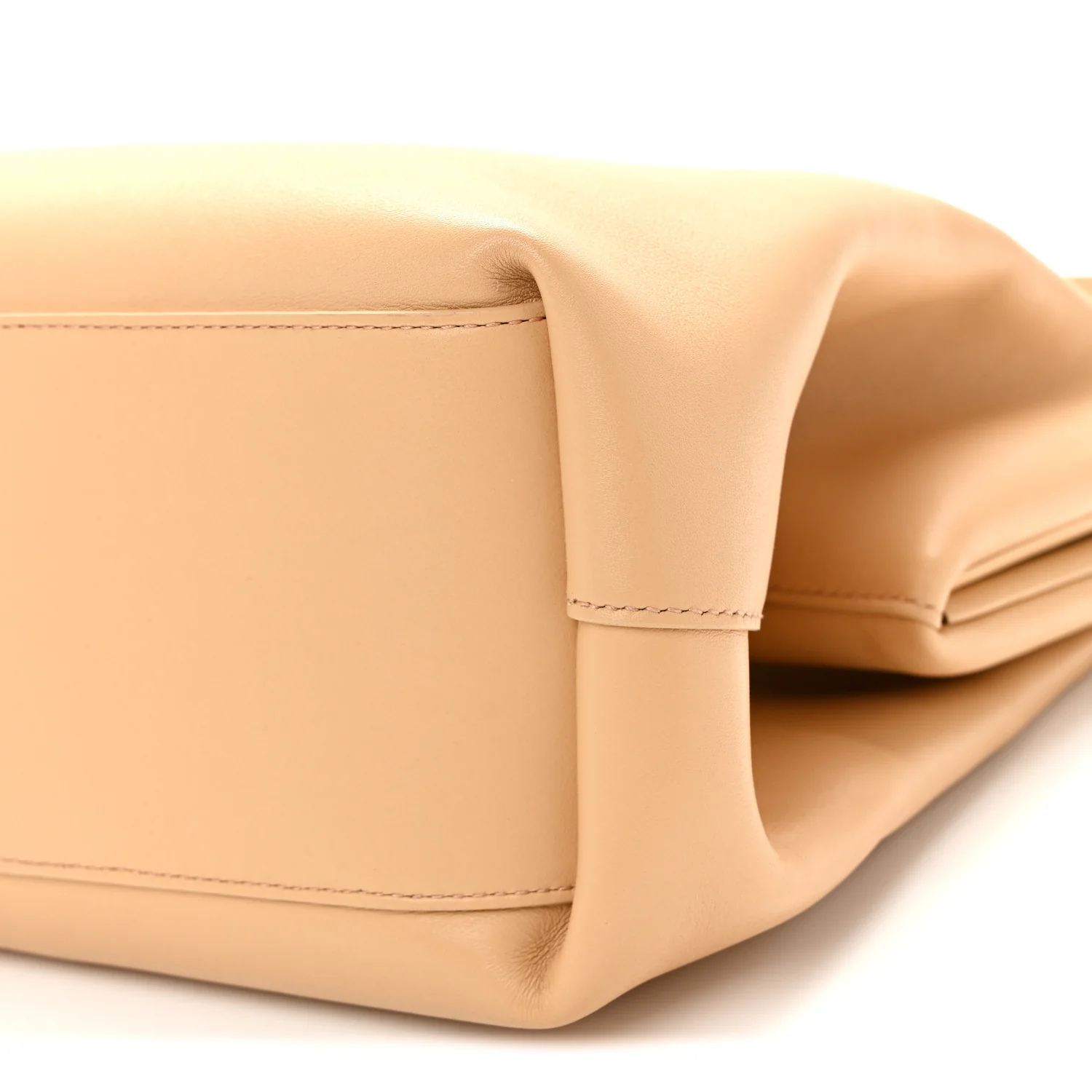 Calfskin Medium The Point Triangle Bag Almond - Top Club