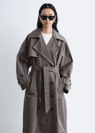 & Other Stories DOUBLE-BREASTED TRENCH COAT