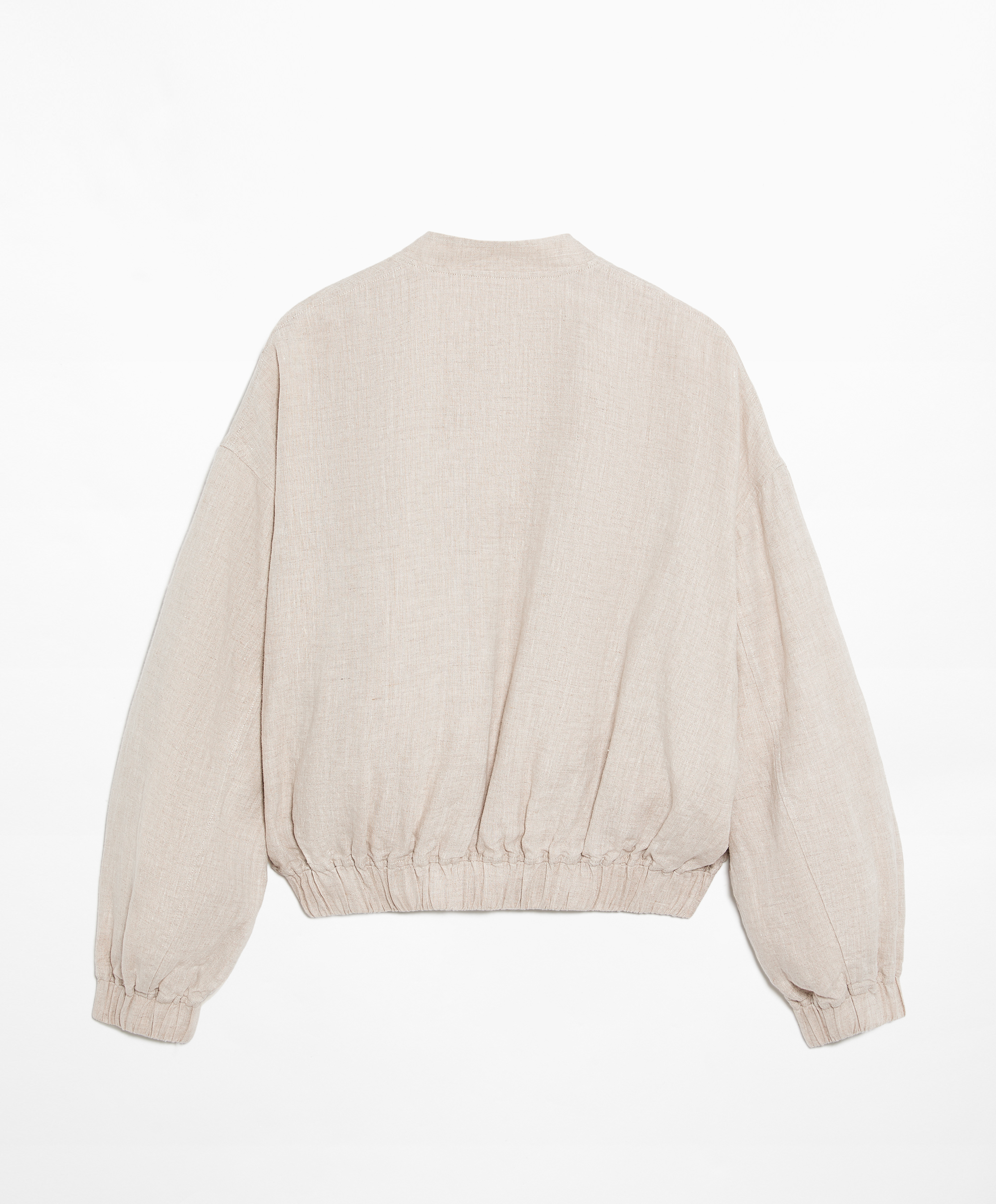 OYSHO 100% linen bomber jacket