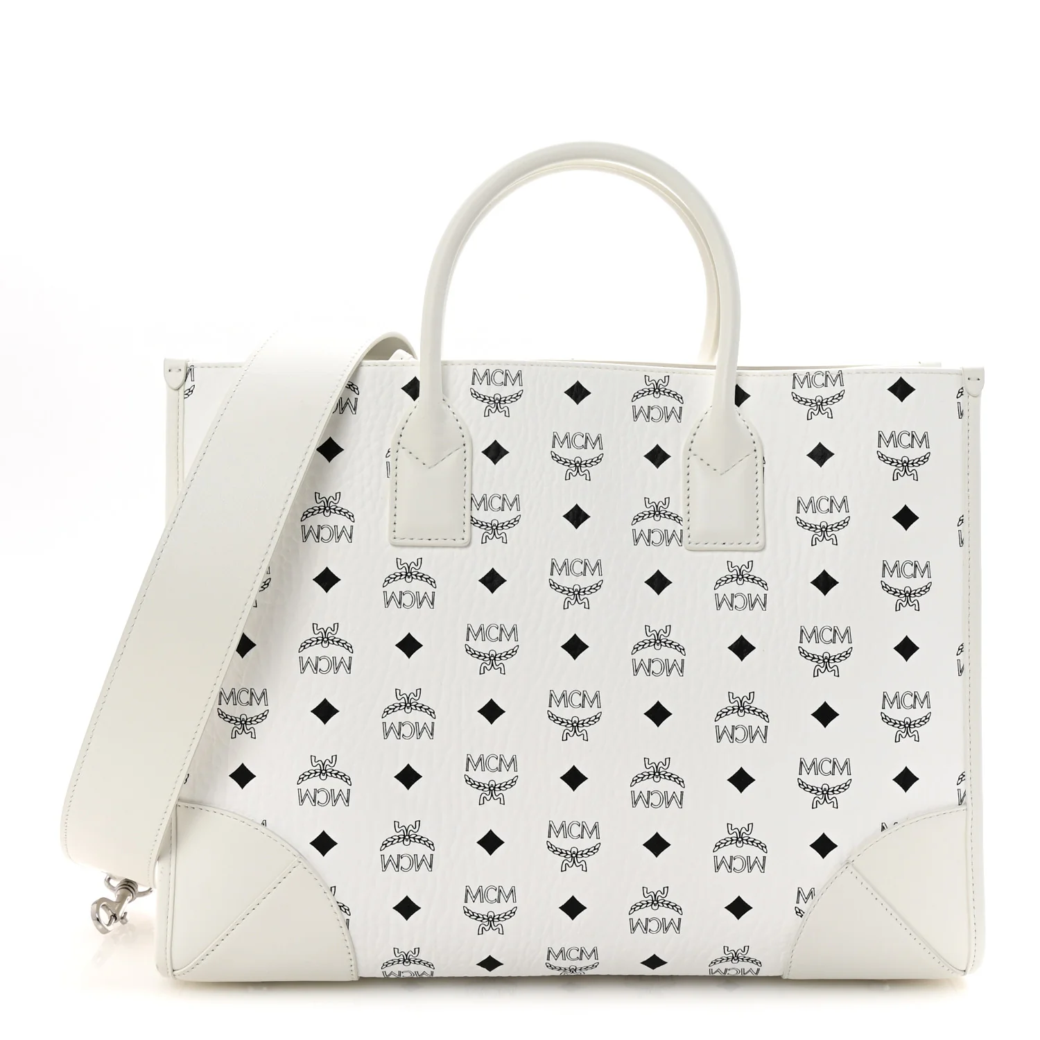 Visetos Large Munchen Tote White - Top Club