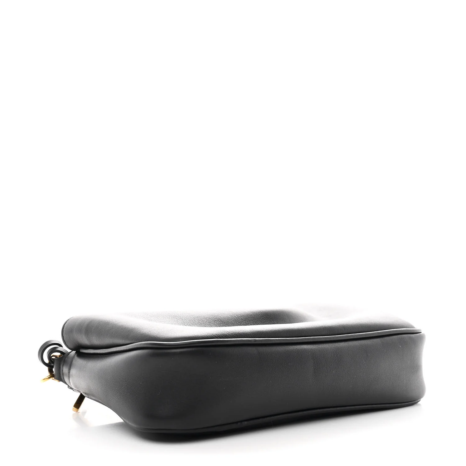 Natural Smooth Calfskin Rodeo Sling Pochette Black - Top Club