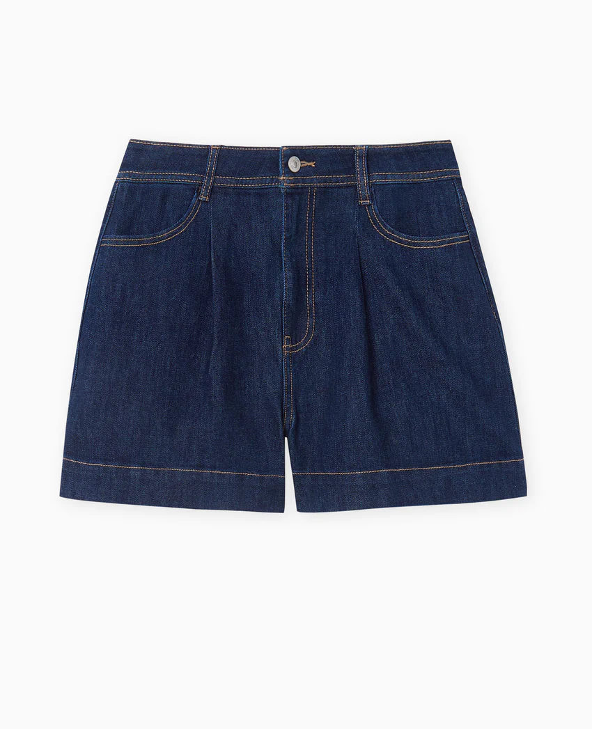 Pimkie Short taille haute en jean avec pinces