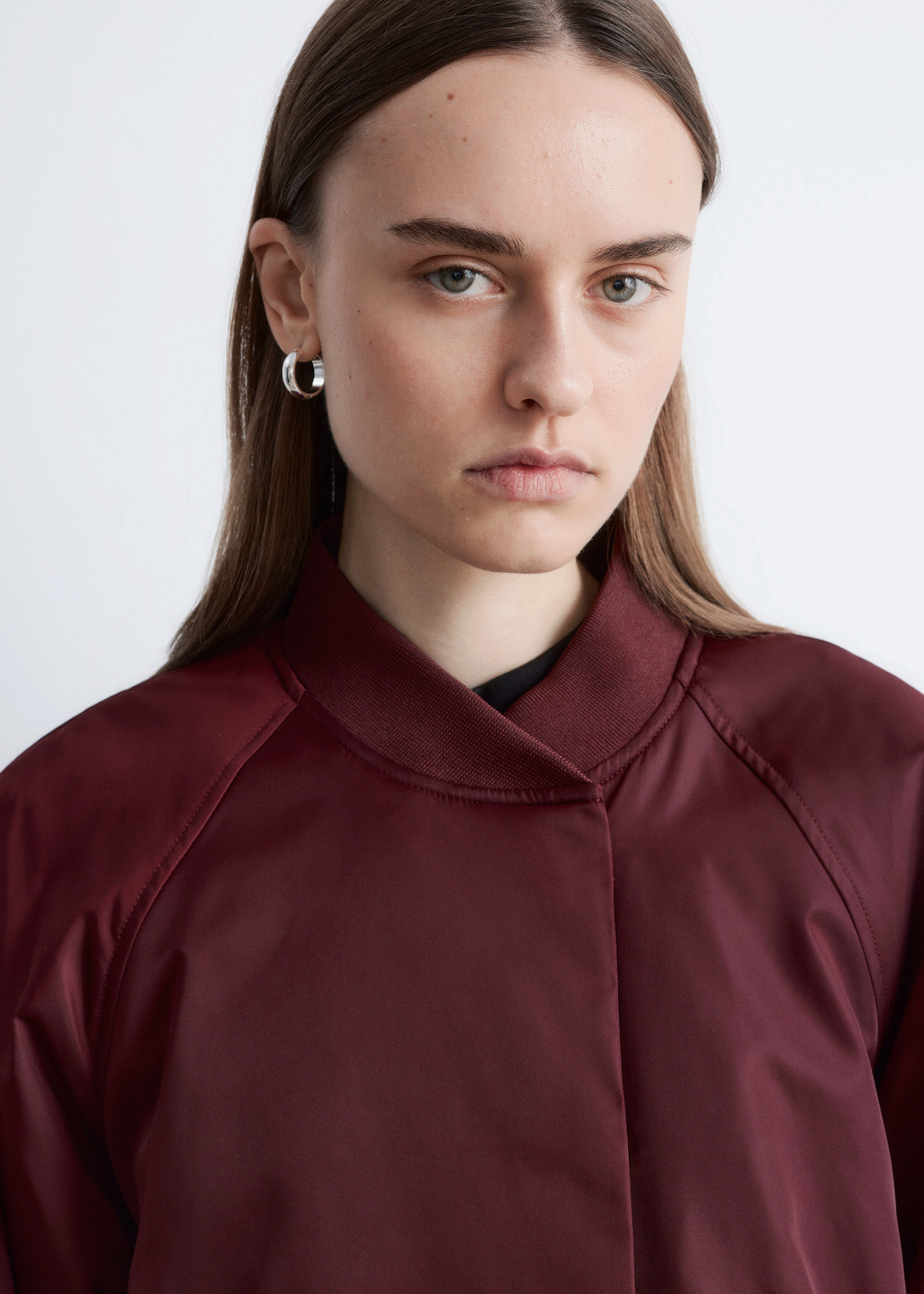 & Other Stories VOLUMINOUS-SLEEVE BOMBER JACKET