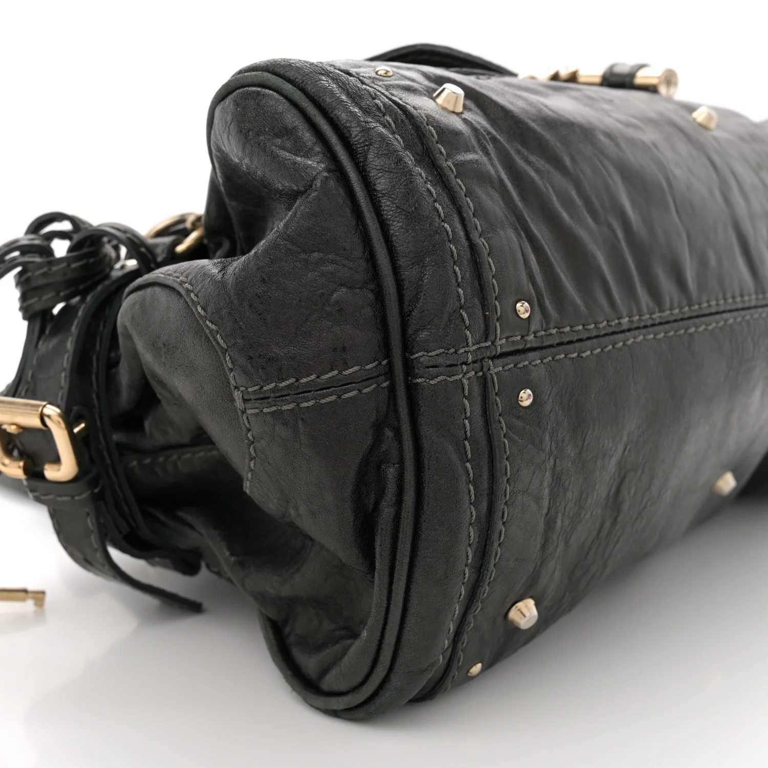 Calfskin Medium Paddington Capsule Satchel Bleu Nuit - Top Club
