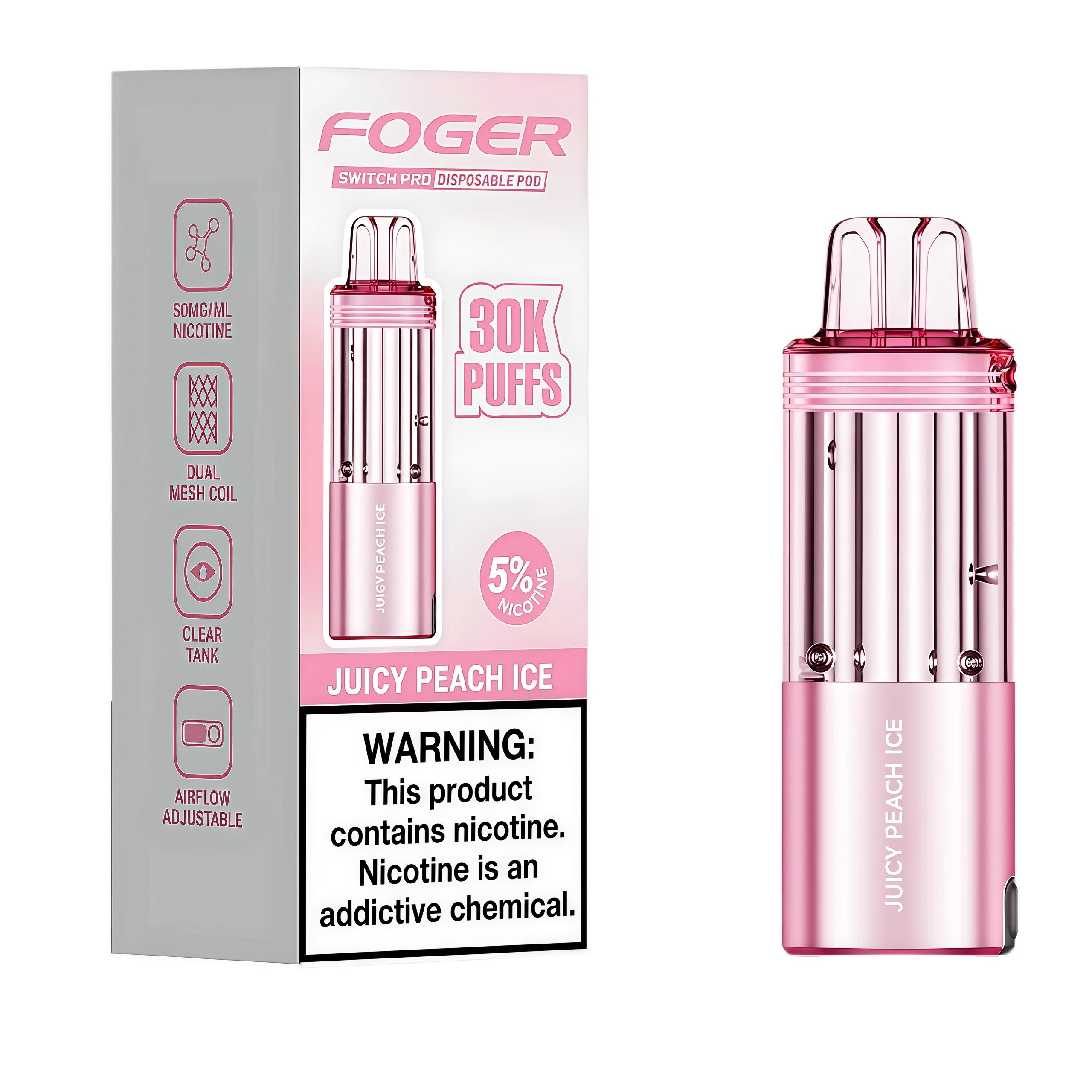 Juicy Peach Ice - Foger Vapes