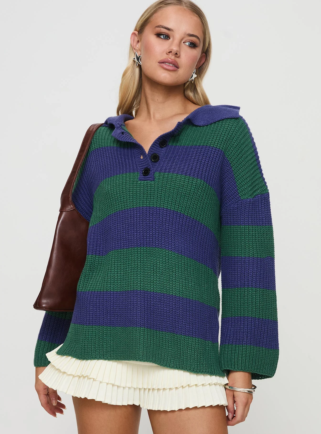 Olivah Jumper Blue / Green