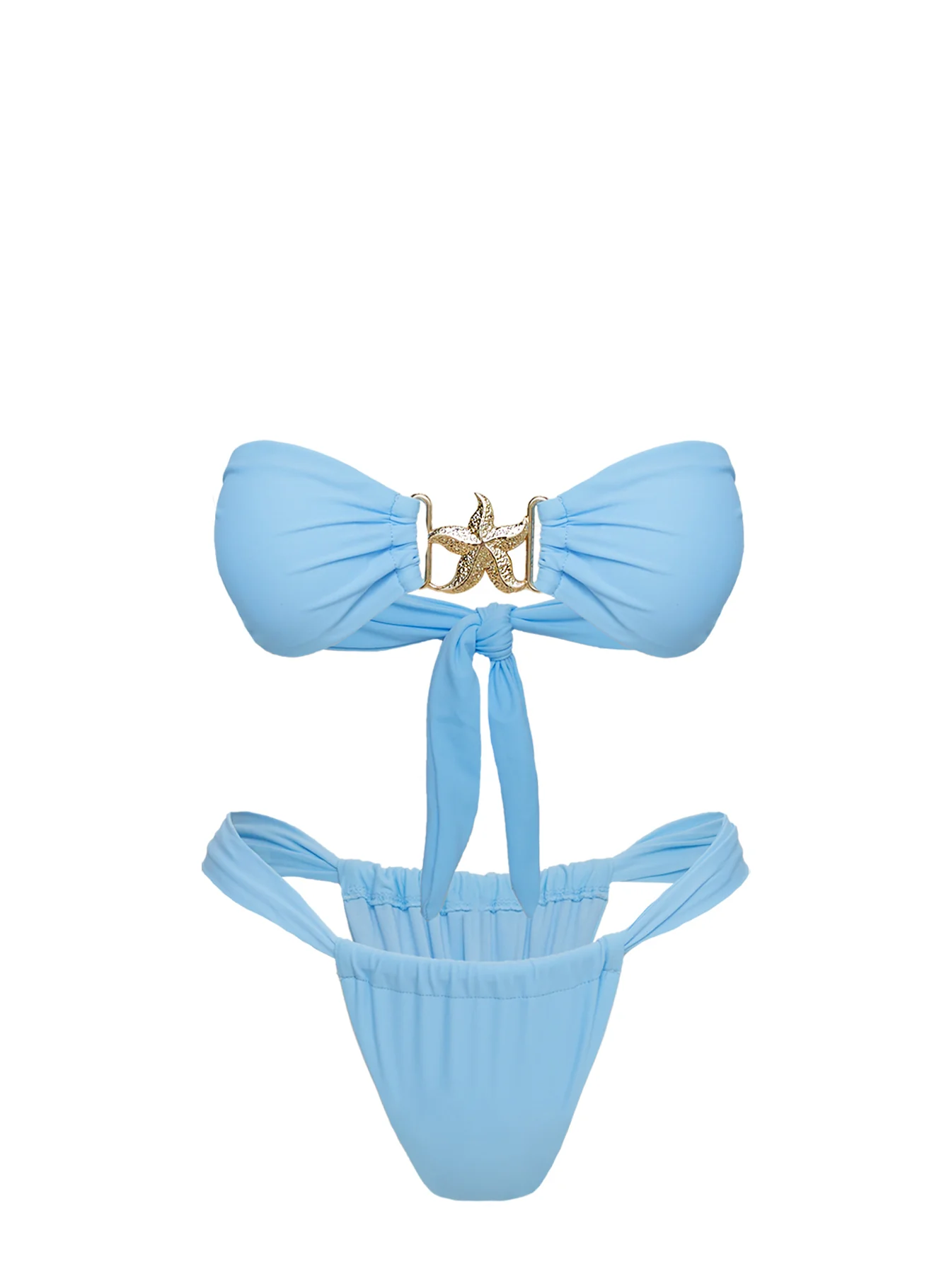 So Sunkissed Hardware Detail Bikini Top Blue