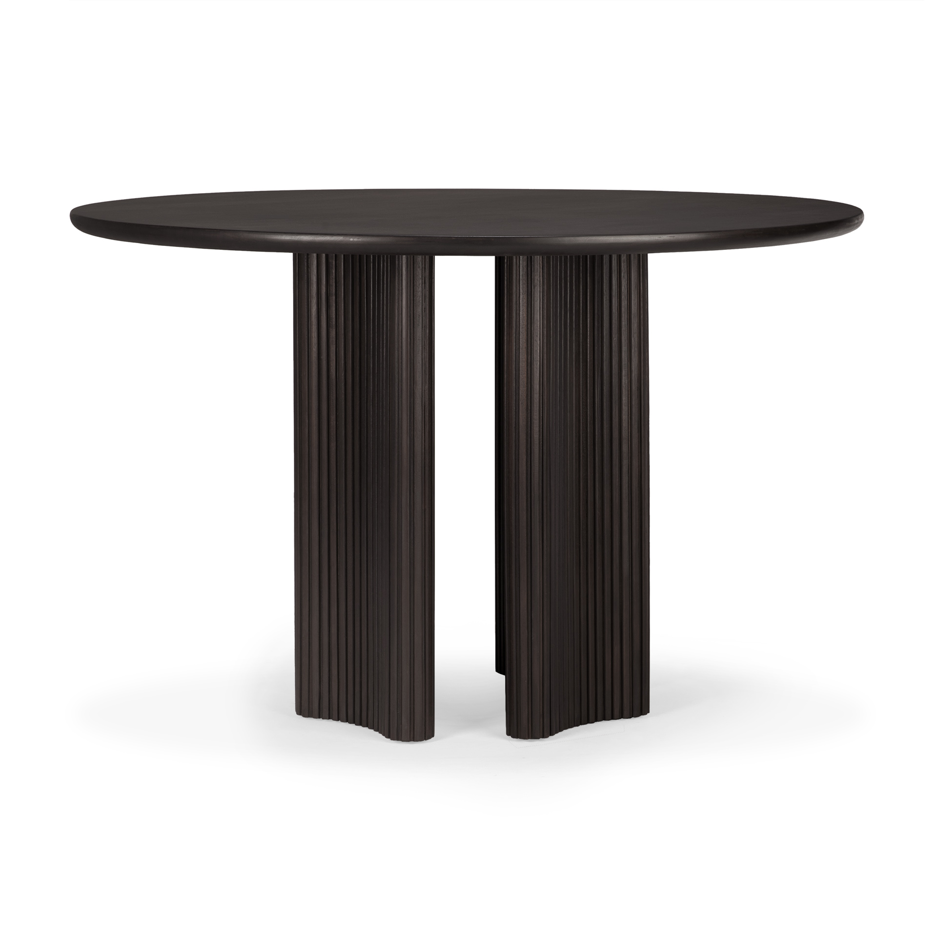 Roller Max eettafel 150 rond  - donker mahonie