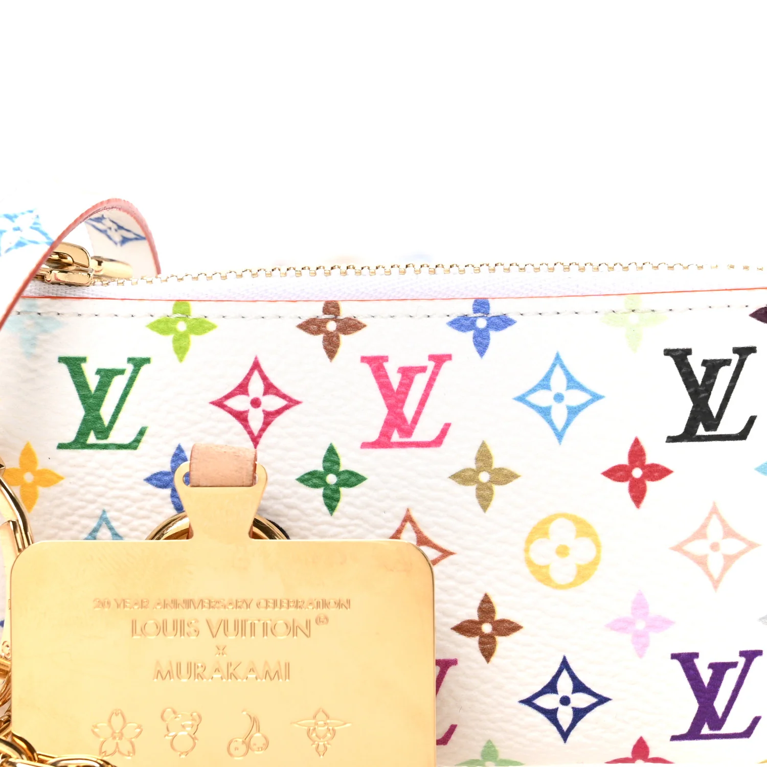 LV X TM Monogram Multicolor Phone Holder White - Top Club