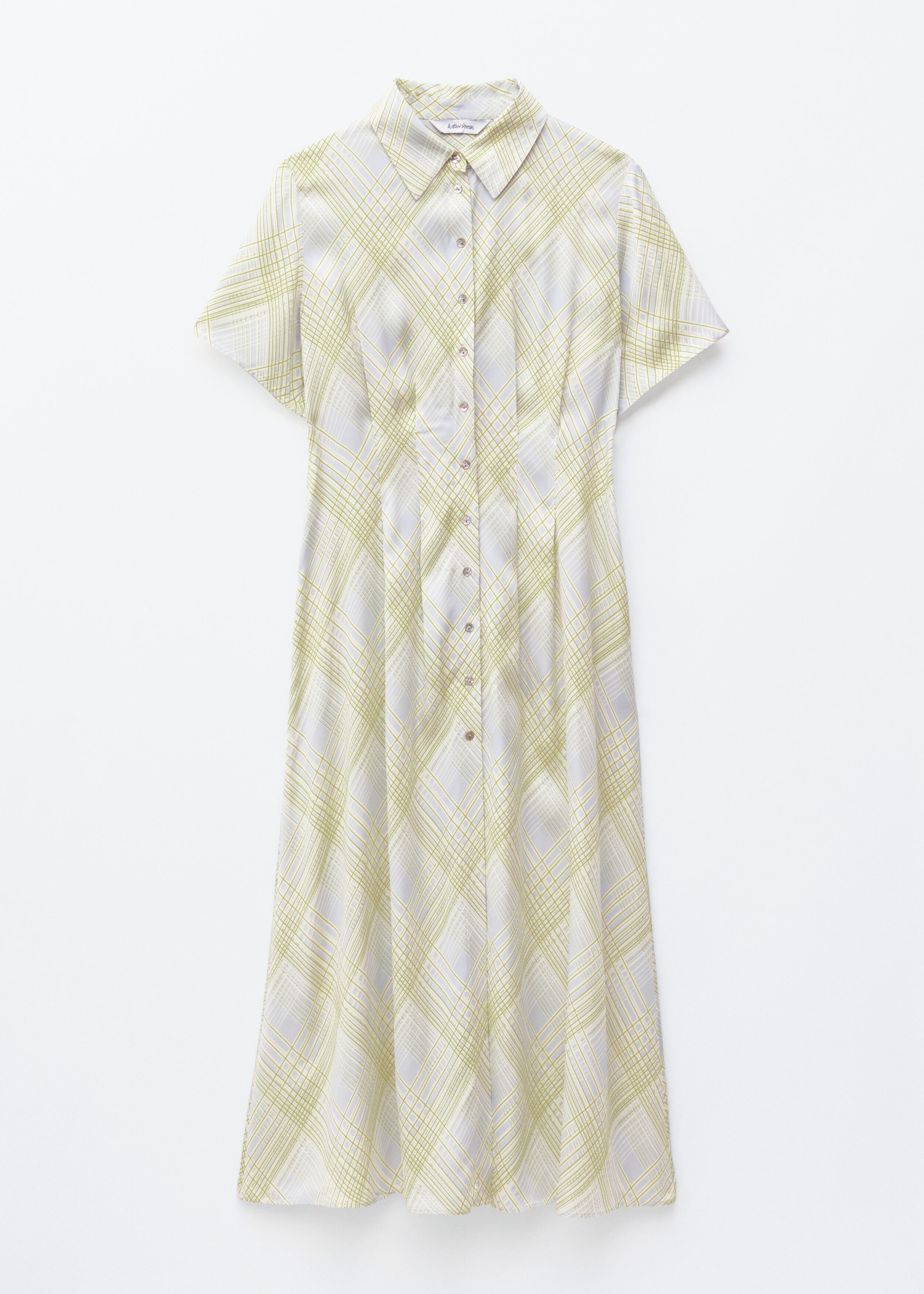 & Other Stories PLEATED WAIST SHIRT DRESS