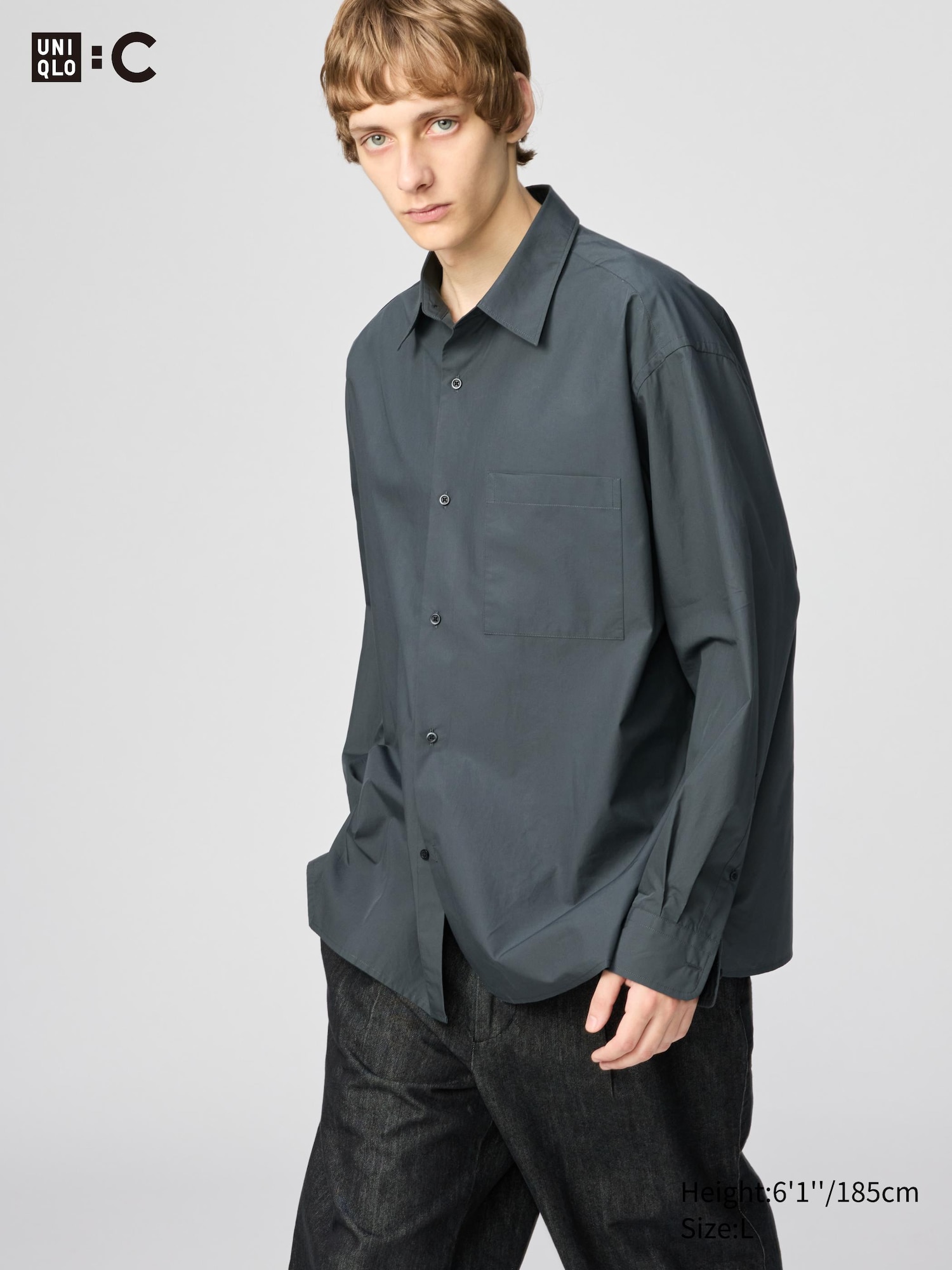 UNIQLO : C Broadcloth Oversized Shirt