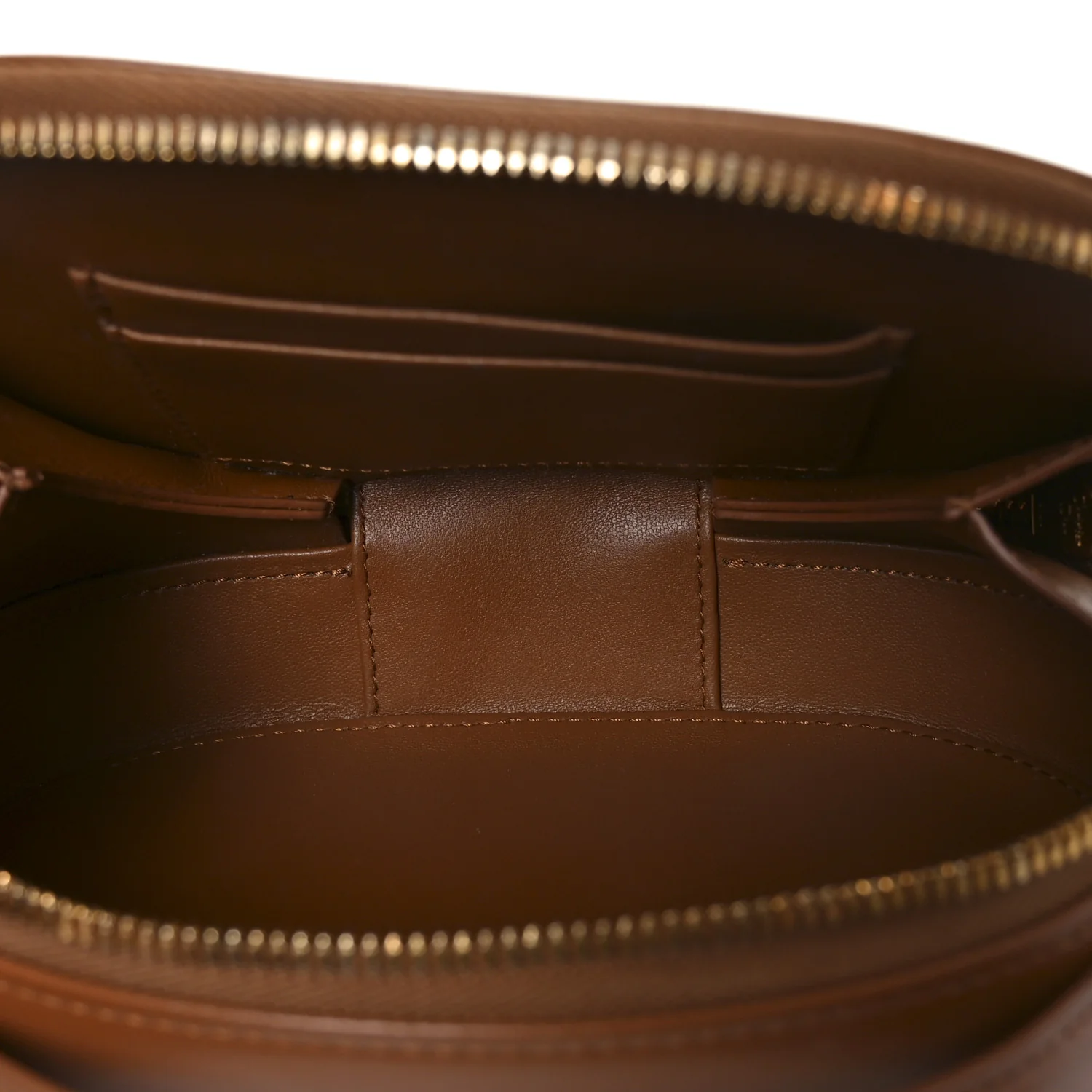 Calfskin CD Signature Oval Crossbody Camera Bag Brown - Top Club