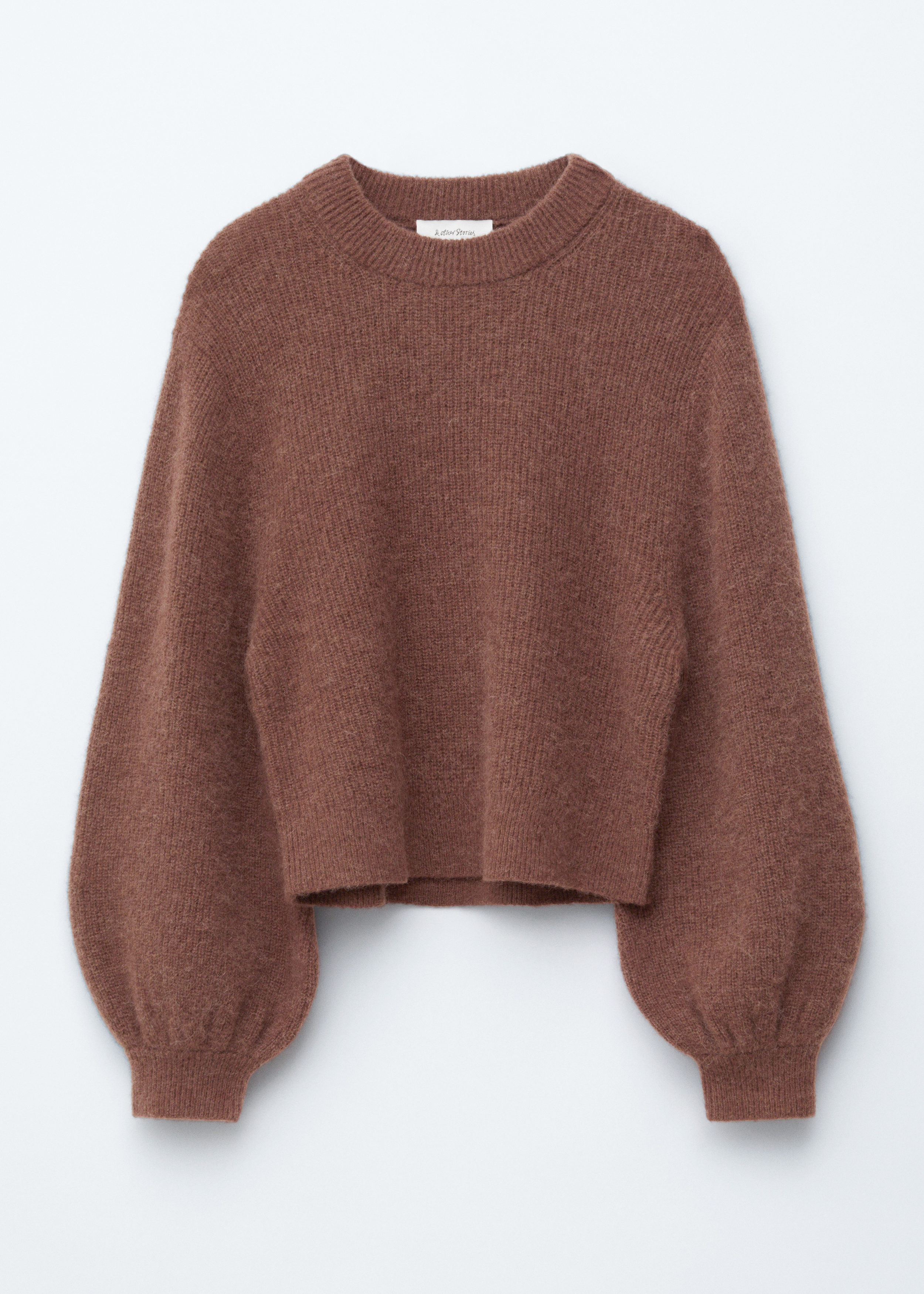 & Other Stories ALPACA-BLEND BALLOON-SLEEVE JUMPER