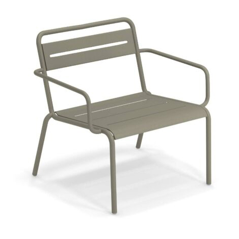 Tuinstoel Star lounge grijs/groen