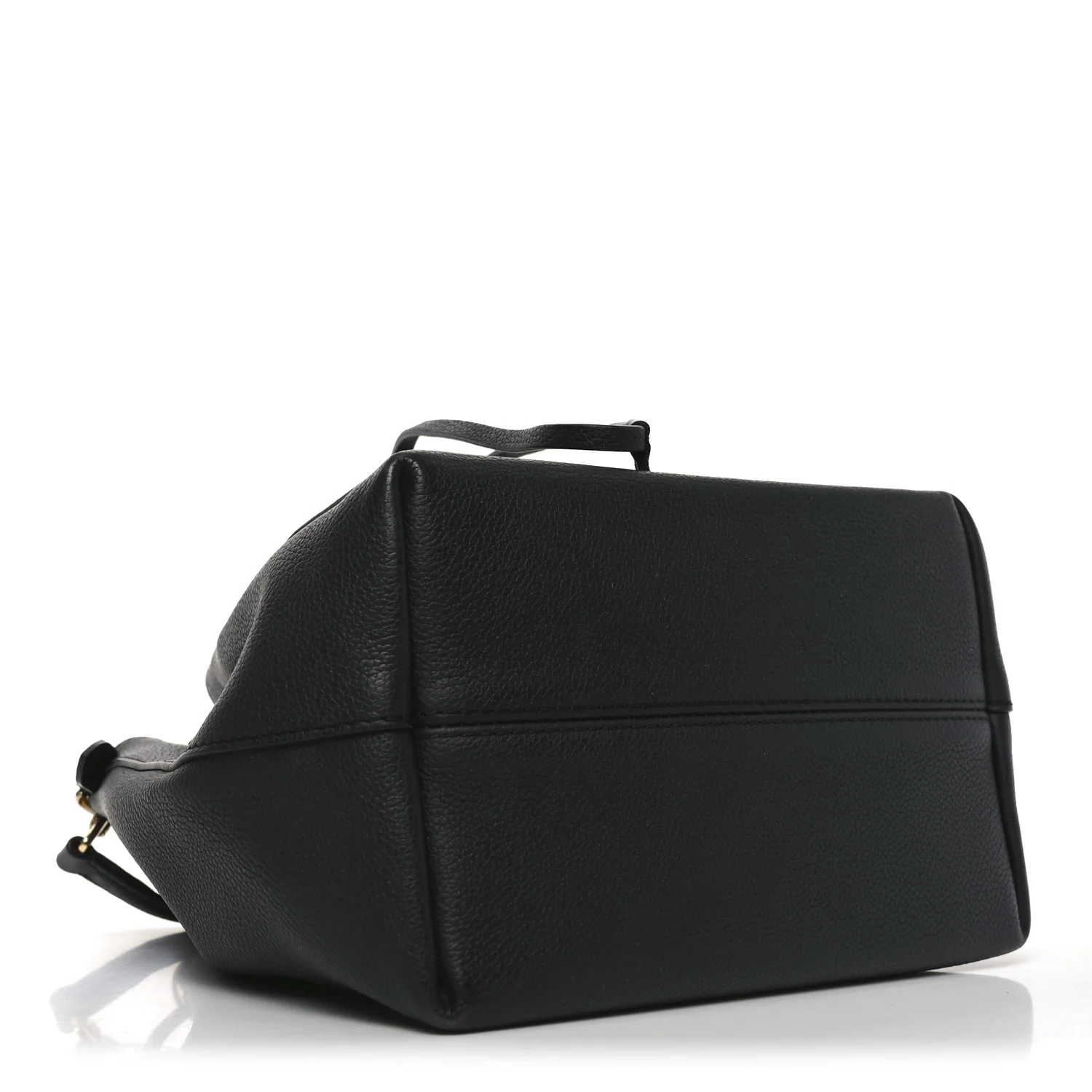 Calfskin Lockme Bucket MM Black - Top Club
