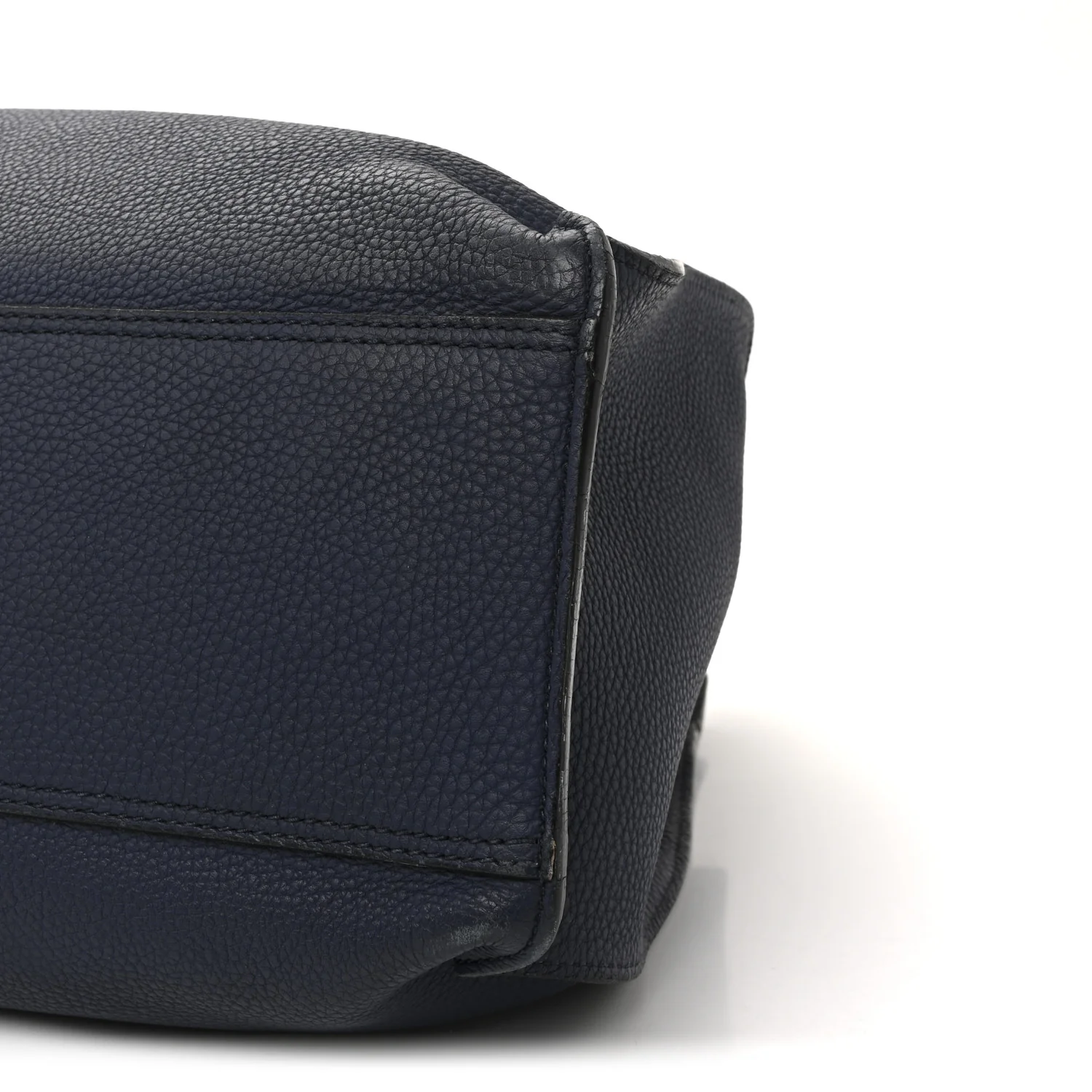 Soft Calfskin Medium Jackie Top Handle Bag Classic Blue Marine - Top Club