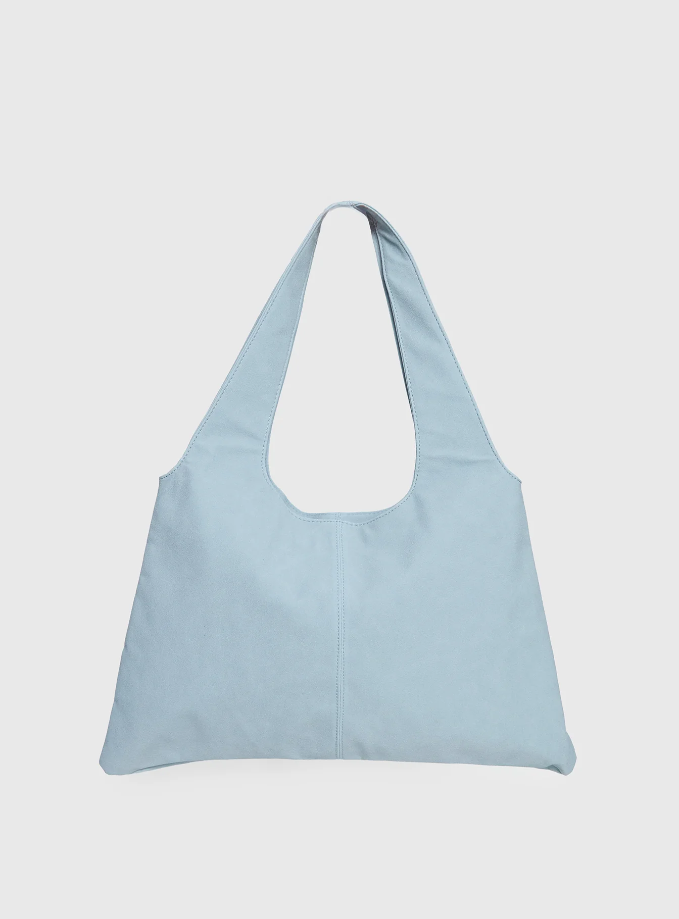 Tell The Truth Studded Faux Suede Bag Blue