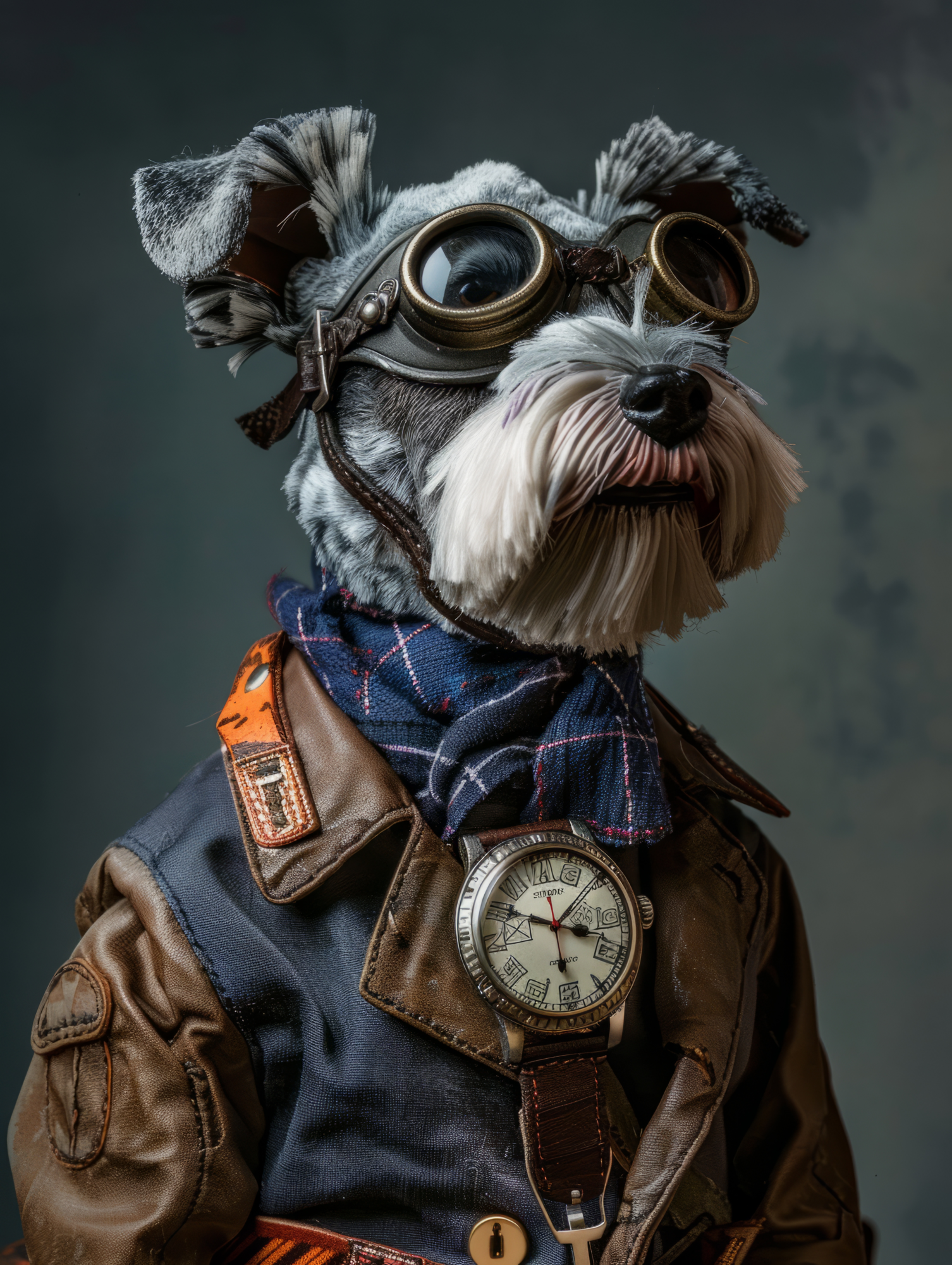 Canvas schilderij van een Russische Toy dog 80x120 cm
