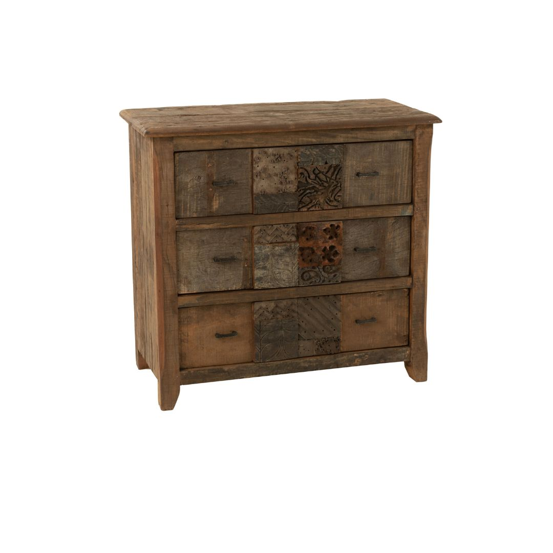 Dressoir verouderd hout bruin