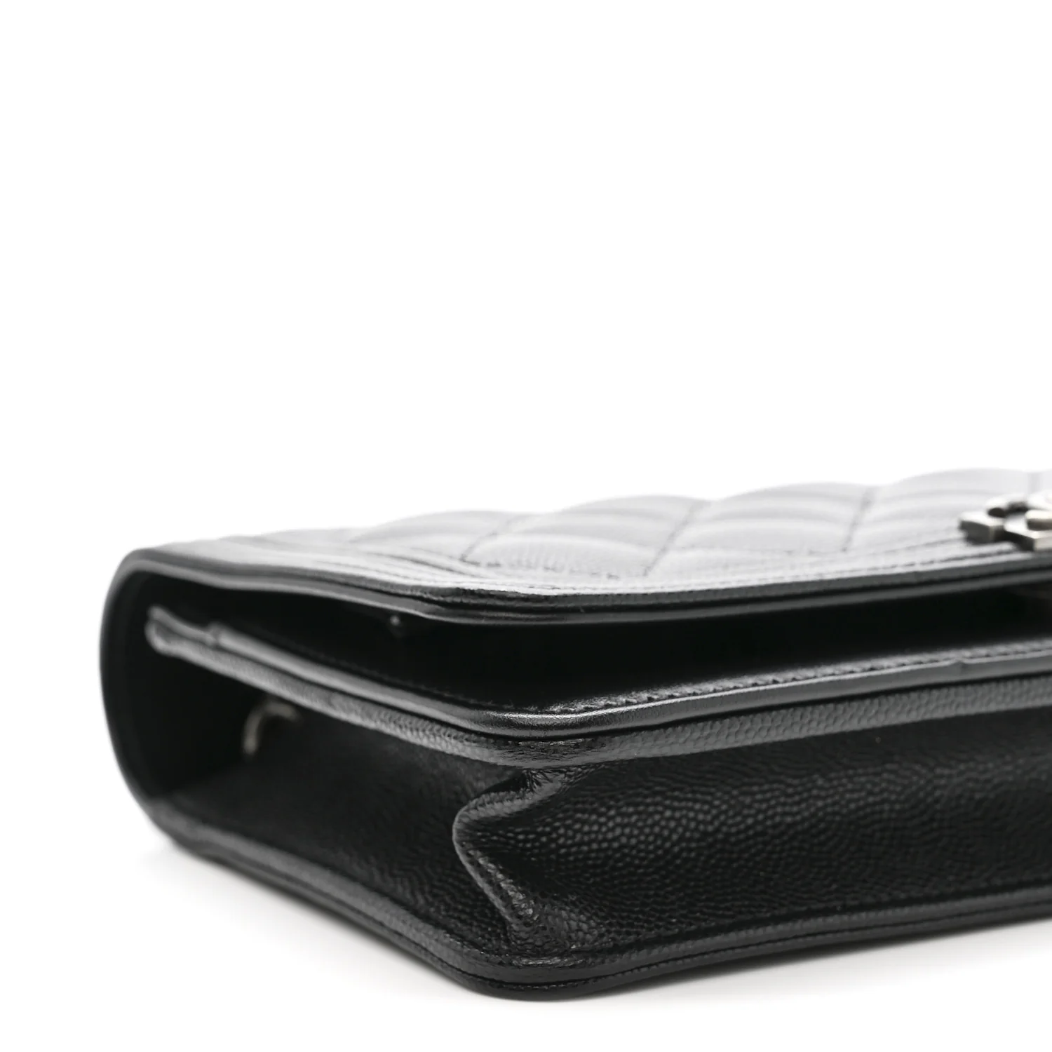 Caviar Quilted Boy Wallet On Chain WOC Black - Top Club