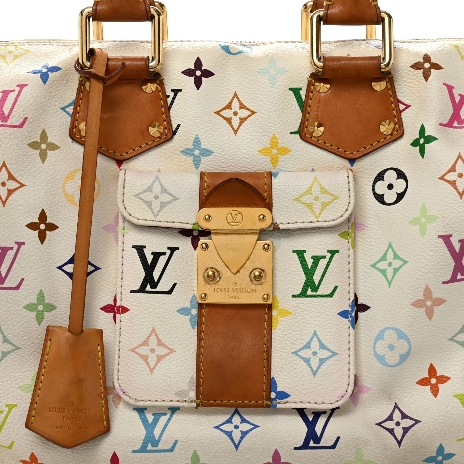 Monogram Multicolor Speedy 30 White - Top Club