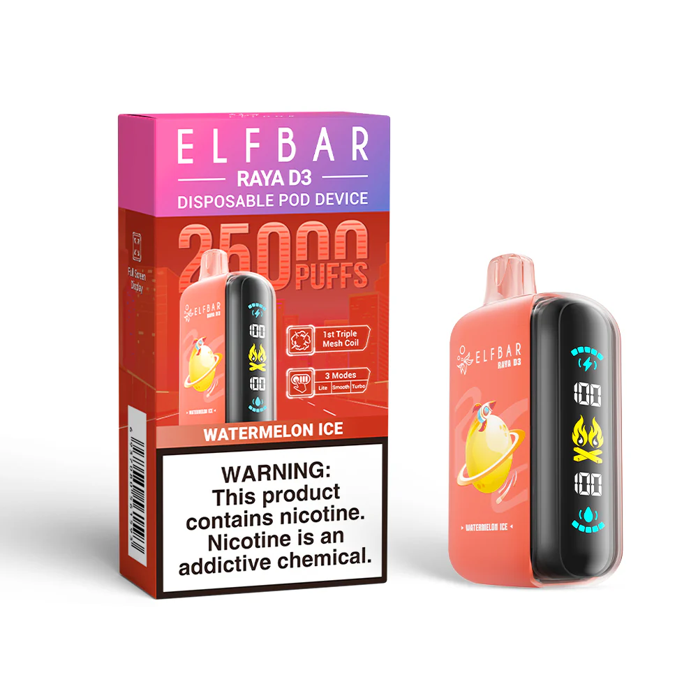ELFBAR RAYA D3 Disposable Vape (All Flavours)