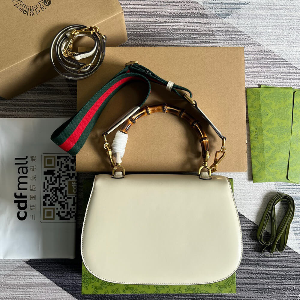 GUCCI BAMBOO 1947 MEDIUM TOP HANDLE BAG - Top Club