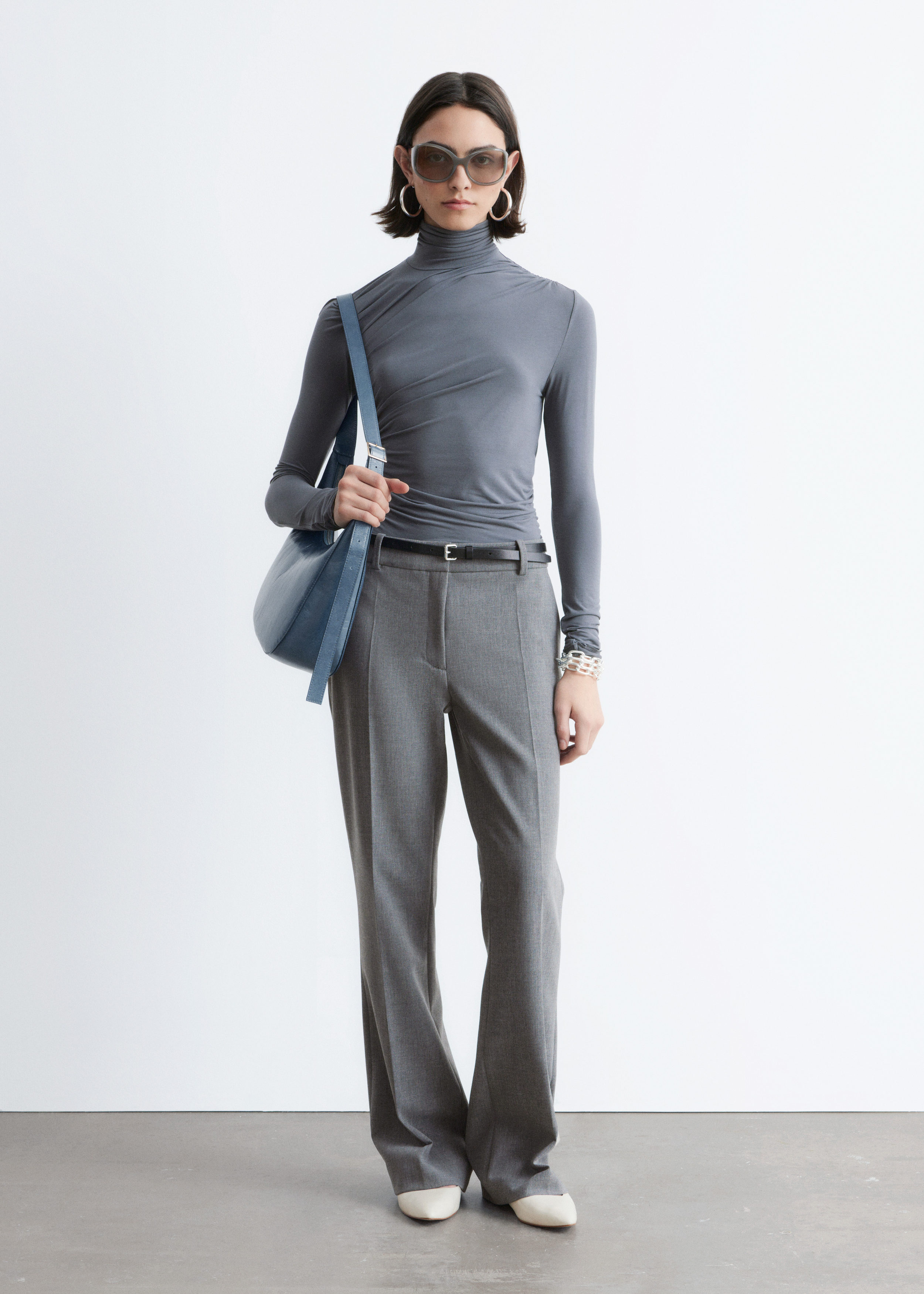 & Other Stories FLARED PRESS-CREASE TROUSERS