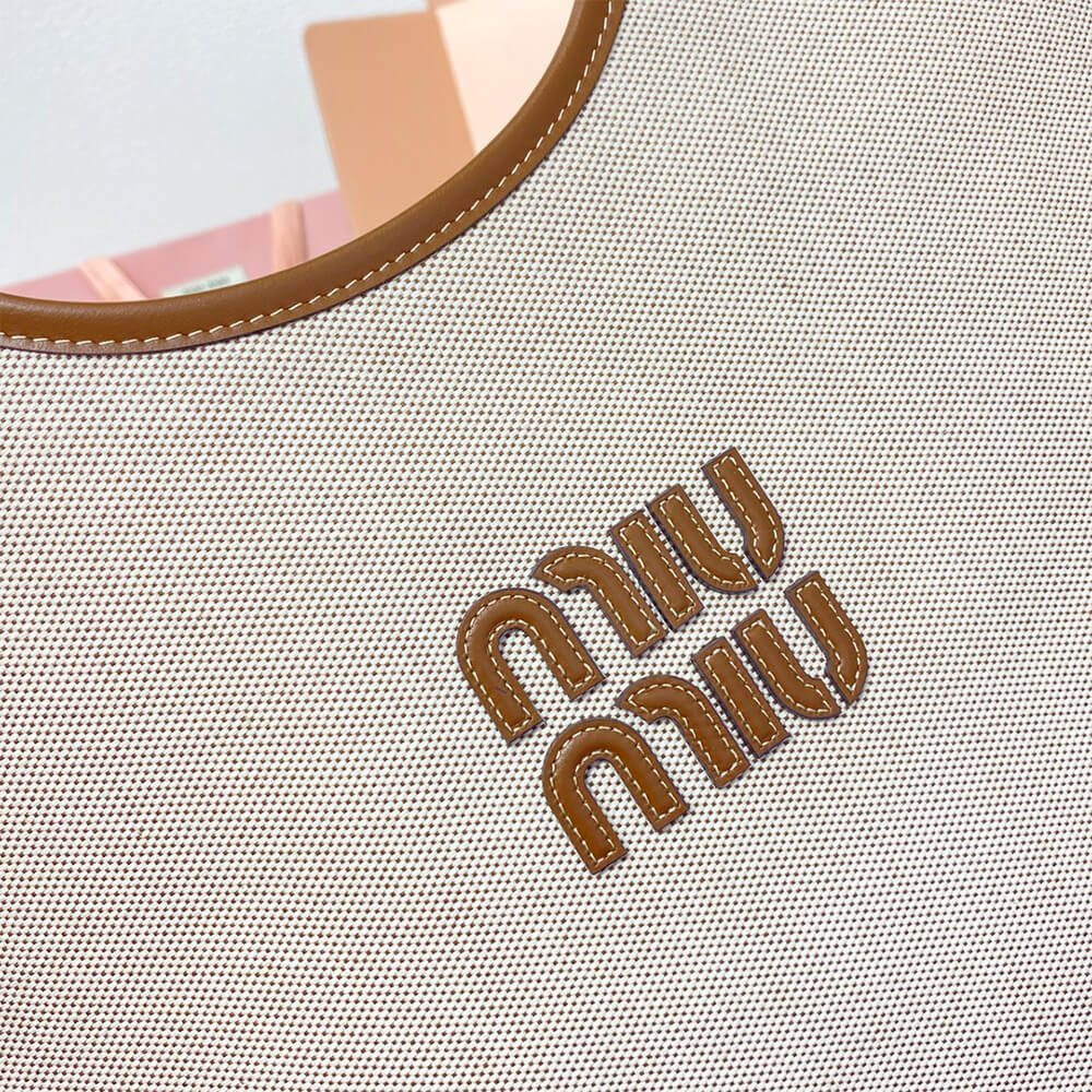 MIUMIU REGULAR IVY canvas and leather bag(HIGH-END GRADE) - Top Club