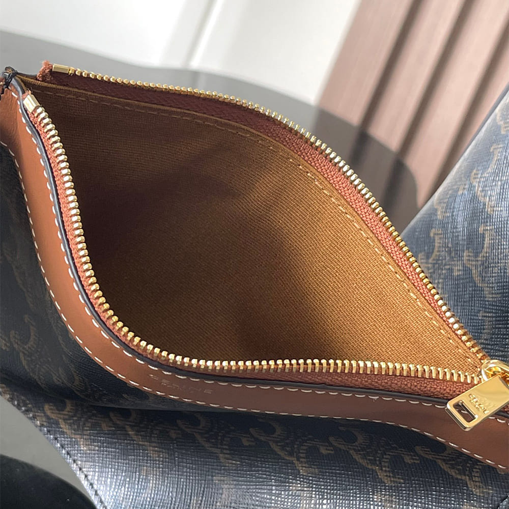 Celine SOFT SHOPPER BAG IN Triomphe Canvas and Calfskin - Top Club