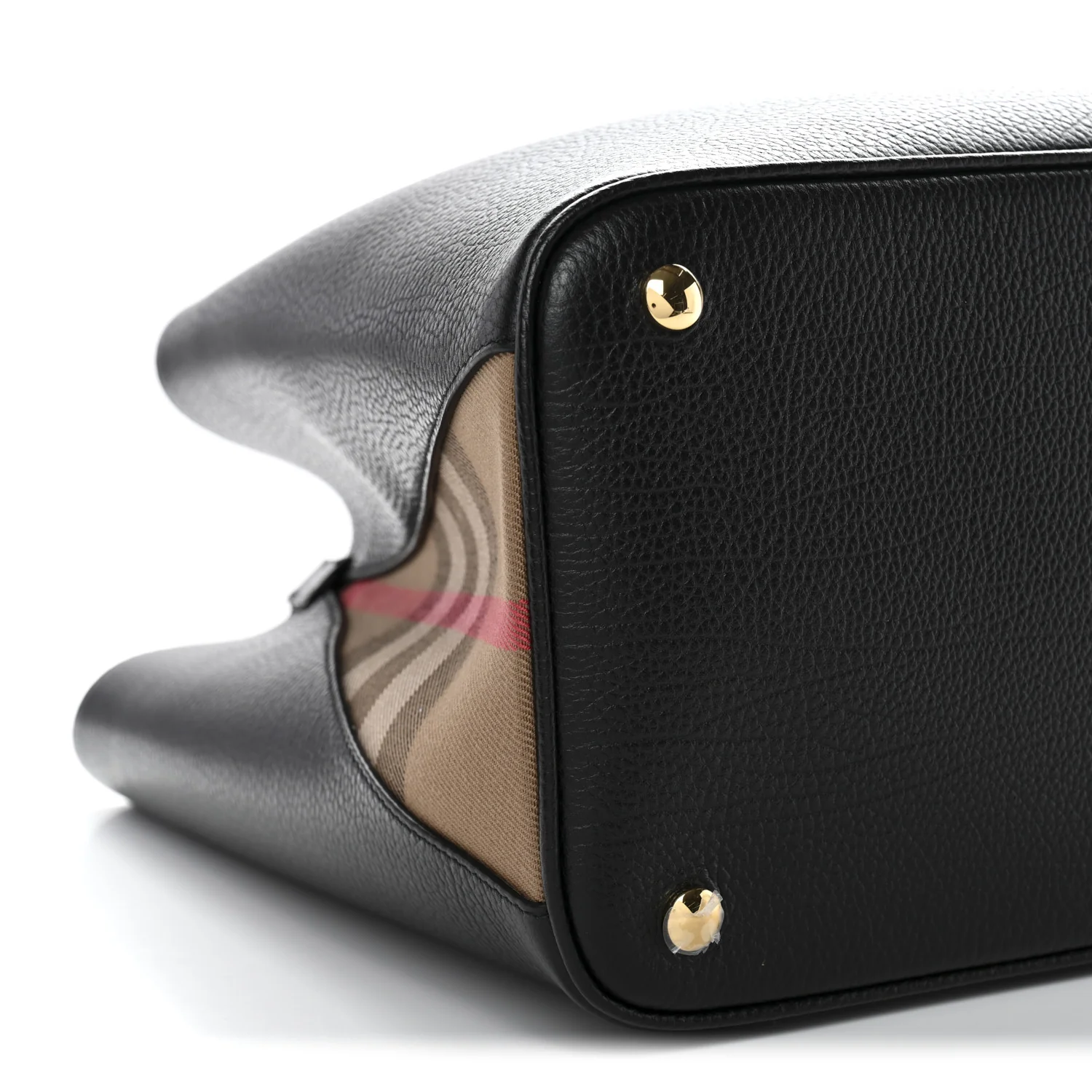 Grainy Calfskin House Check Medium Bermondsey Tote Black - Top Club