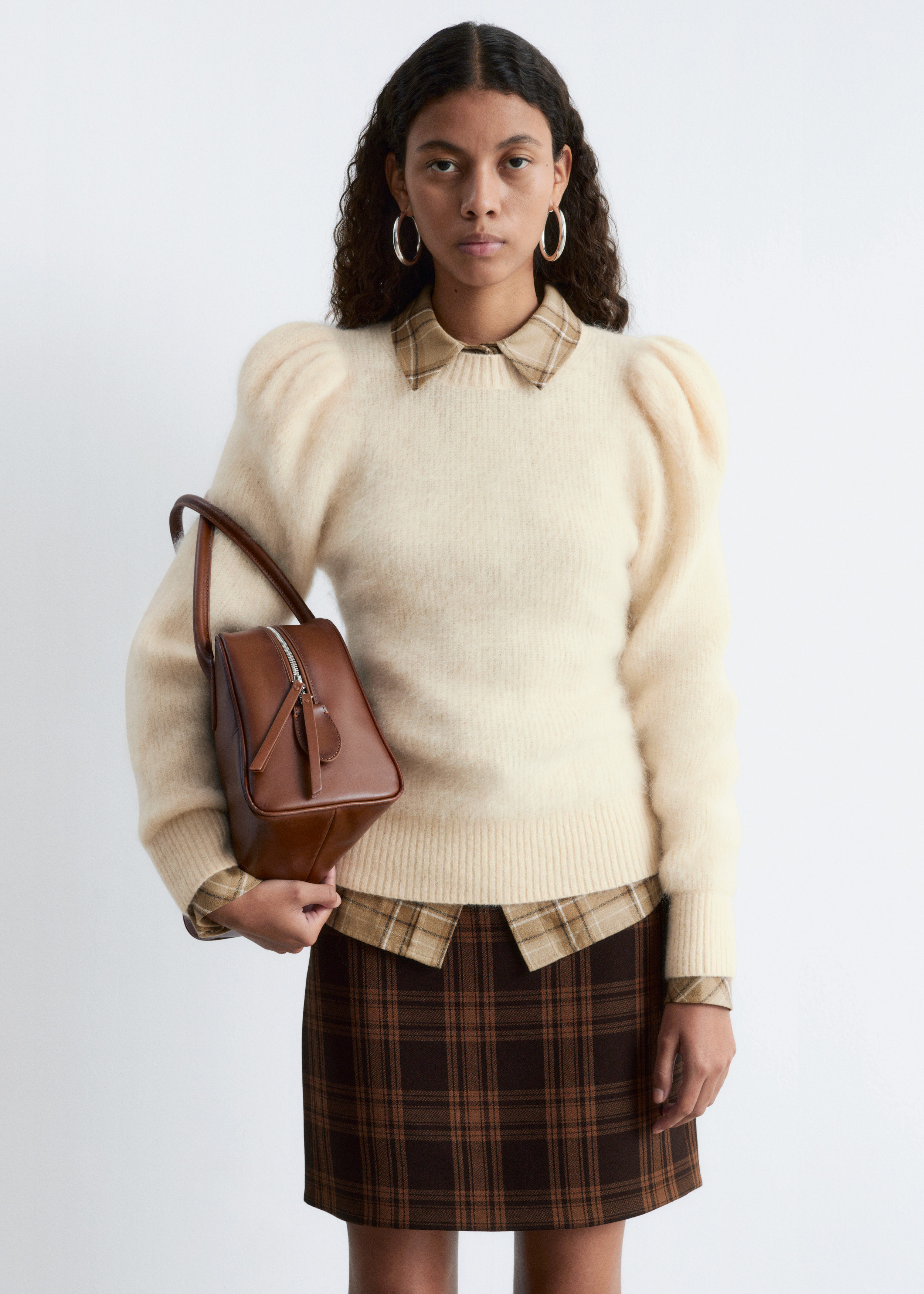& Other Stories MOHAIR-BLEND PUFF-SLEEVE JUMPER