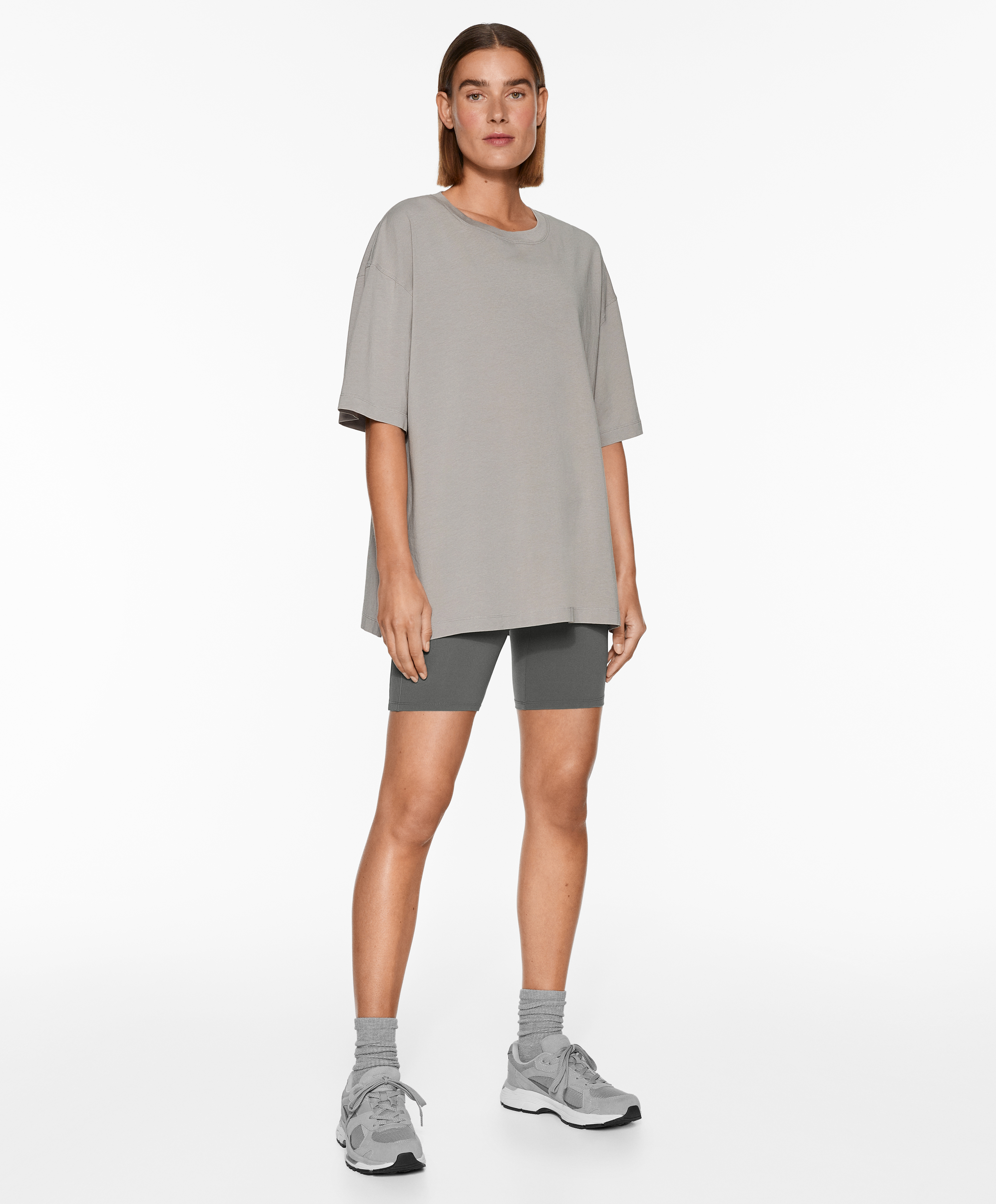 OYSHO Short sleeve cotton blend T-shirt