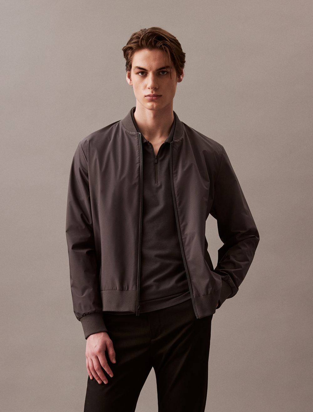 COACH Tech Zip Polo Shirt