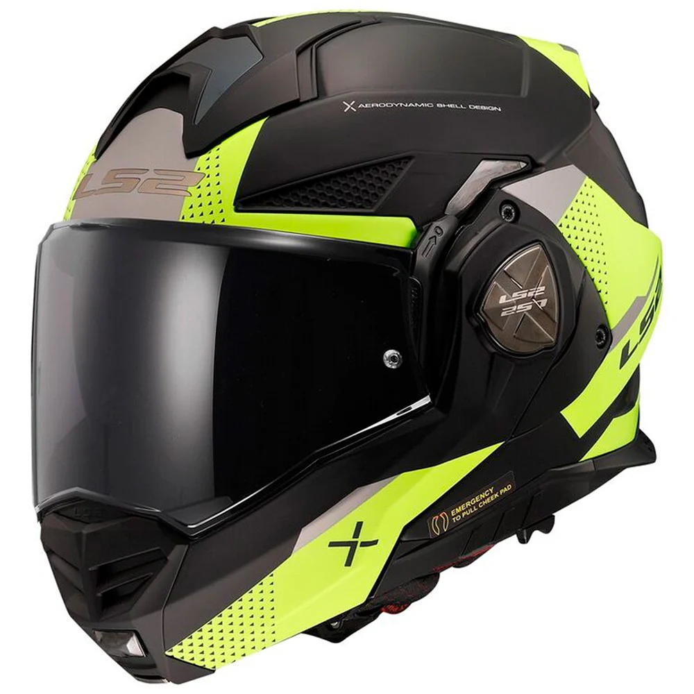 LS2 FF901 ADVANT X OBLIVION II HELMET - MATTE BLACK / YELLOW