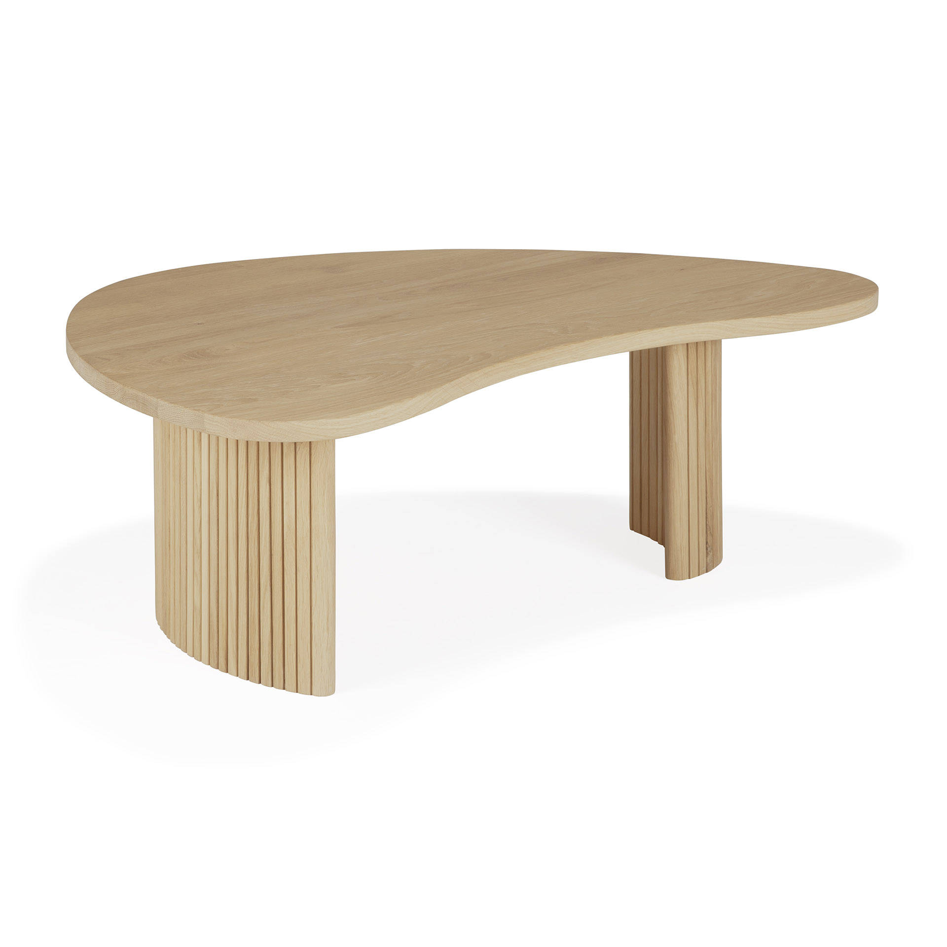 Boomerang koffietafel - eiken - klein
