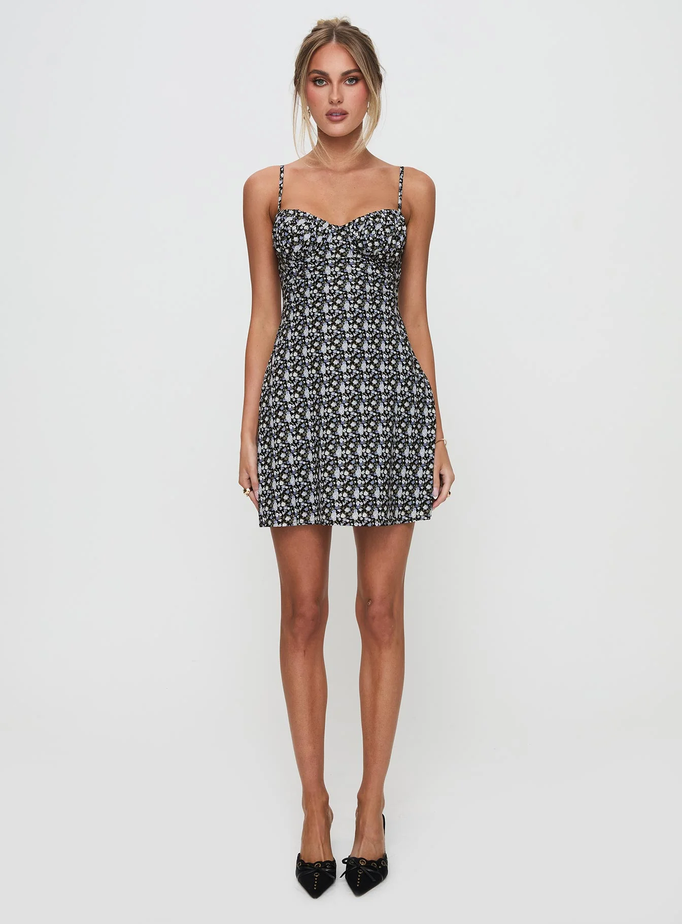 Draven Mini Dress Black Multi