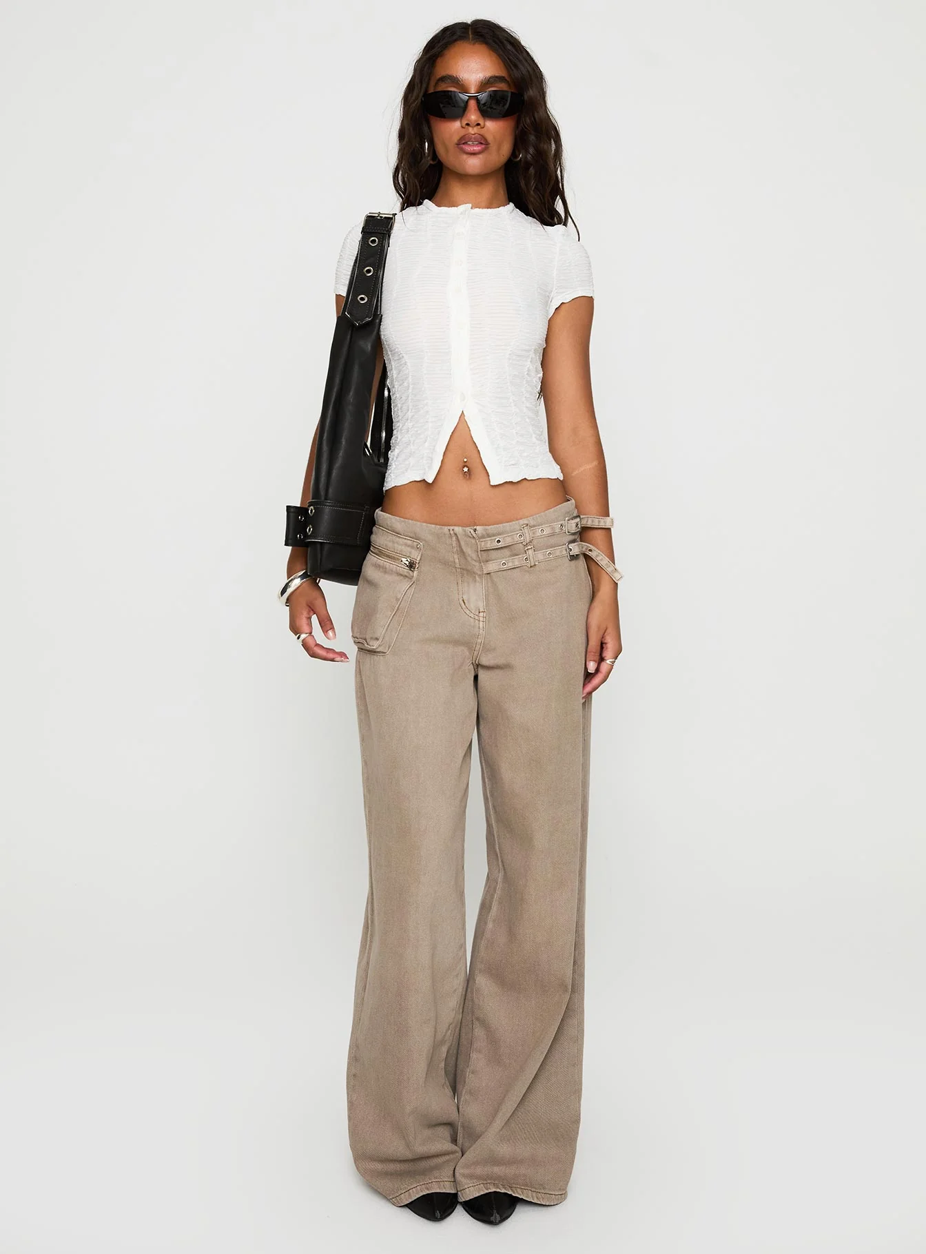 Suzu Textured Top White