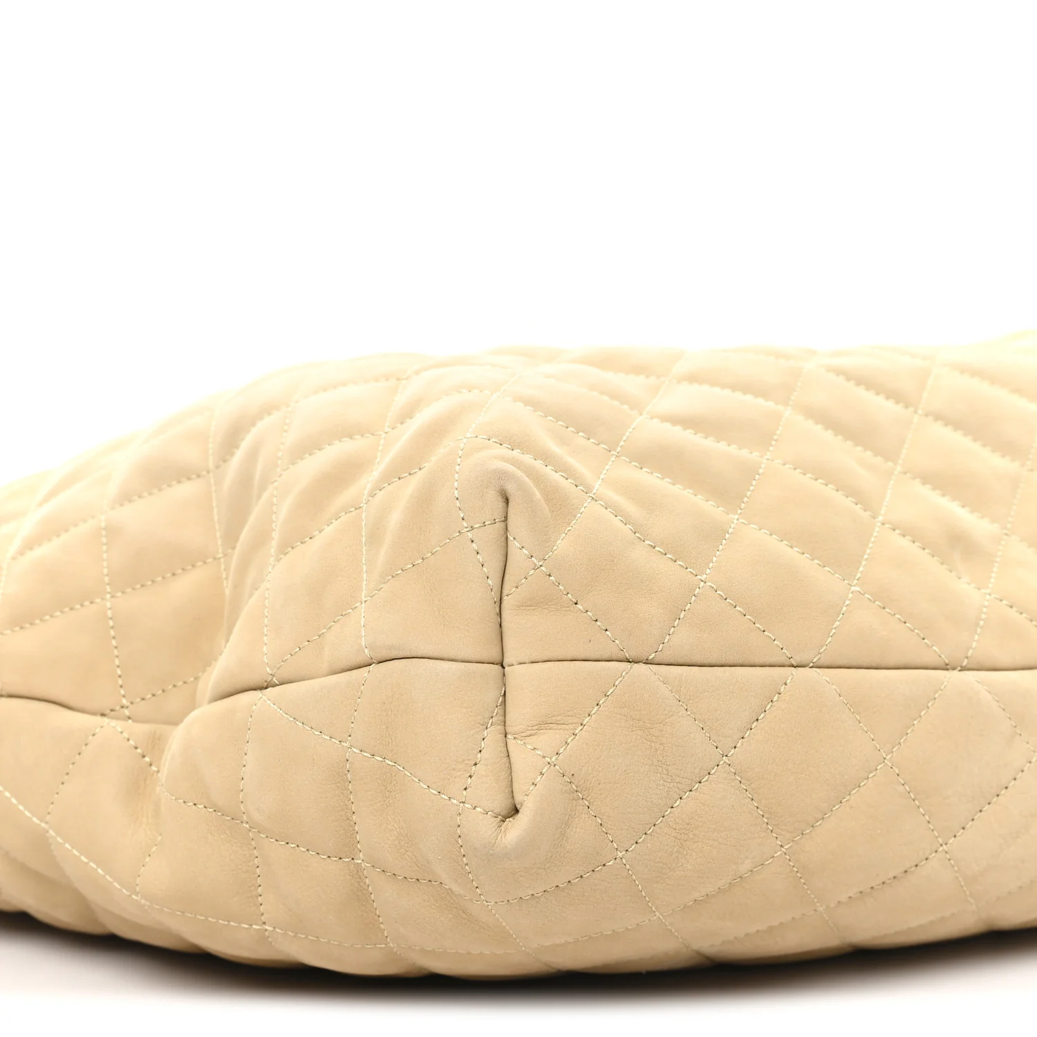 Nubuck Suede Quilted Maxi Icare Shopping Tote Safari Beige - Top Club