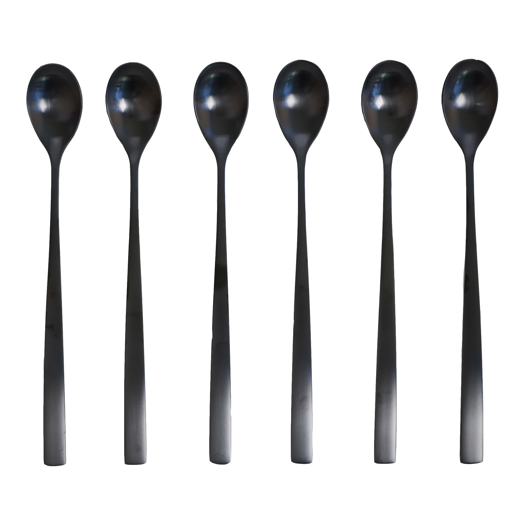 Lepel latte noma zwart - set van 6