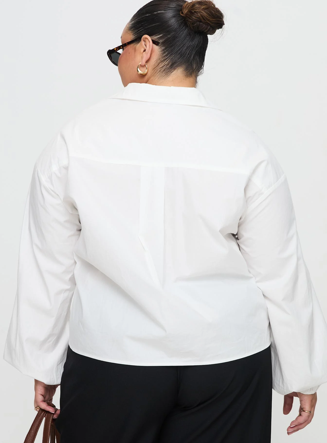 Rinon Long Sleeve Top White Curve