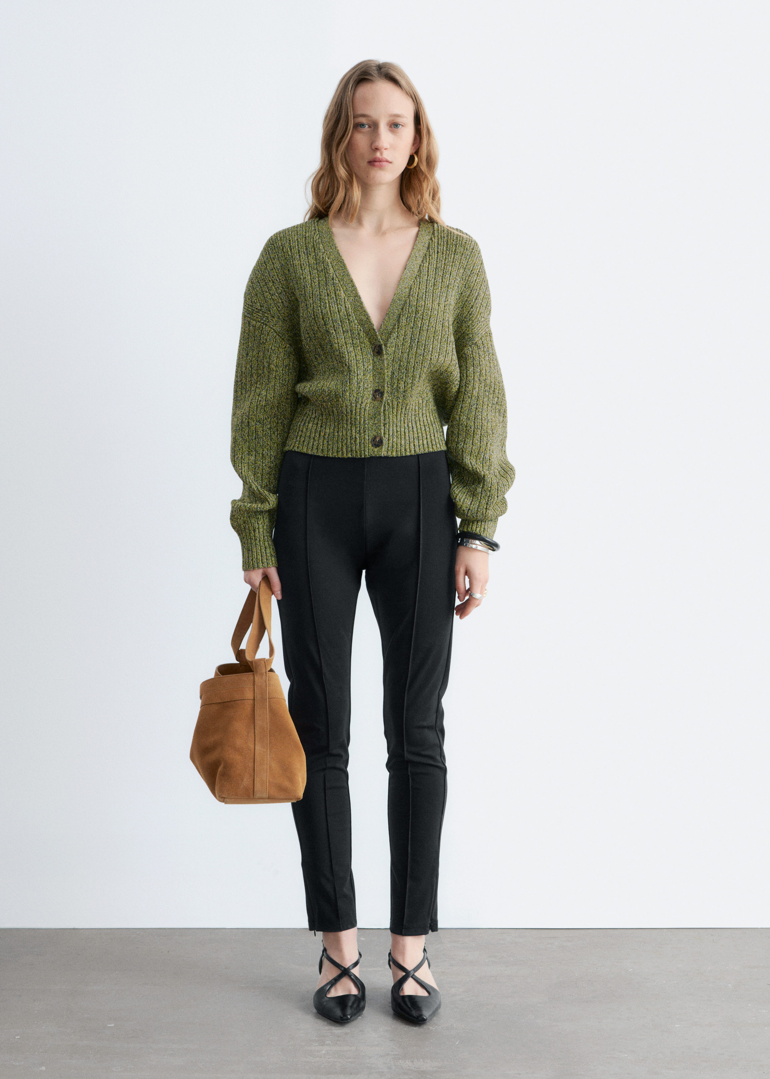 & Other Stories RIB-KNIT COTTON CARDIGAN