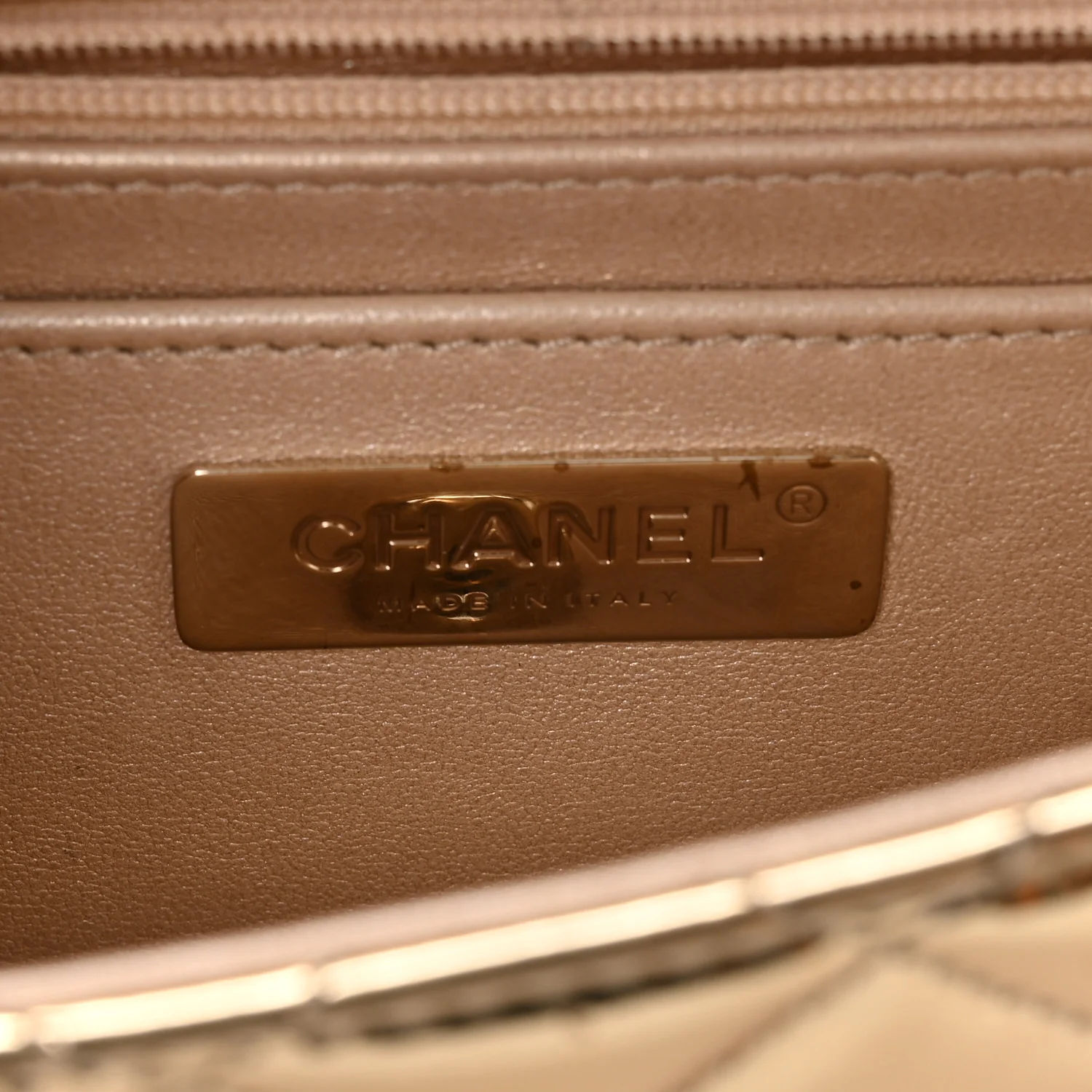 Mirror Calfskin Metallic Calfskin Medium Hollywood Boulevard Flap With Star Coin Purse Light Gold - Top Club