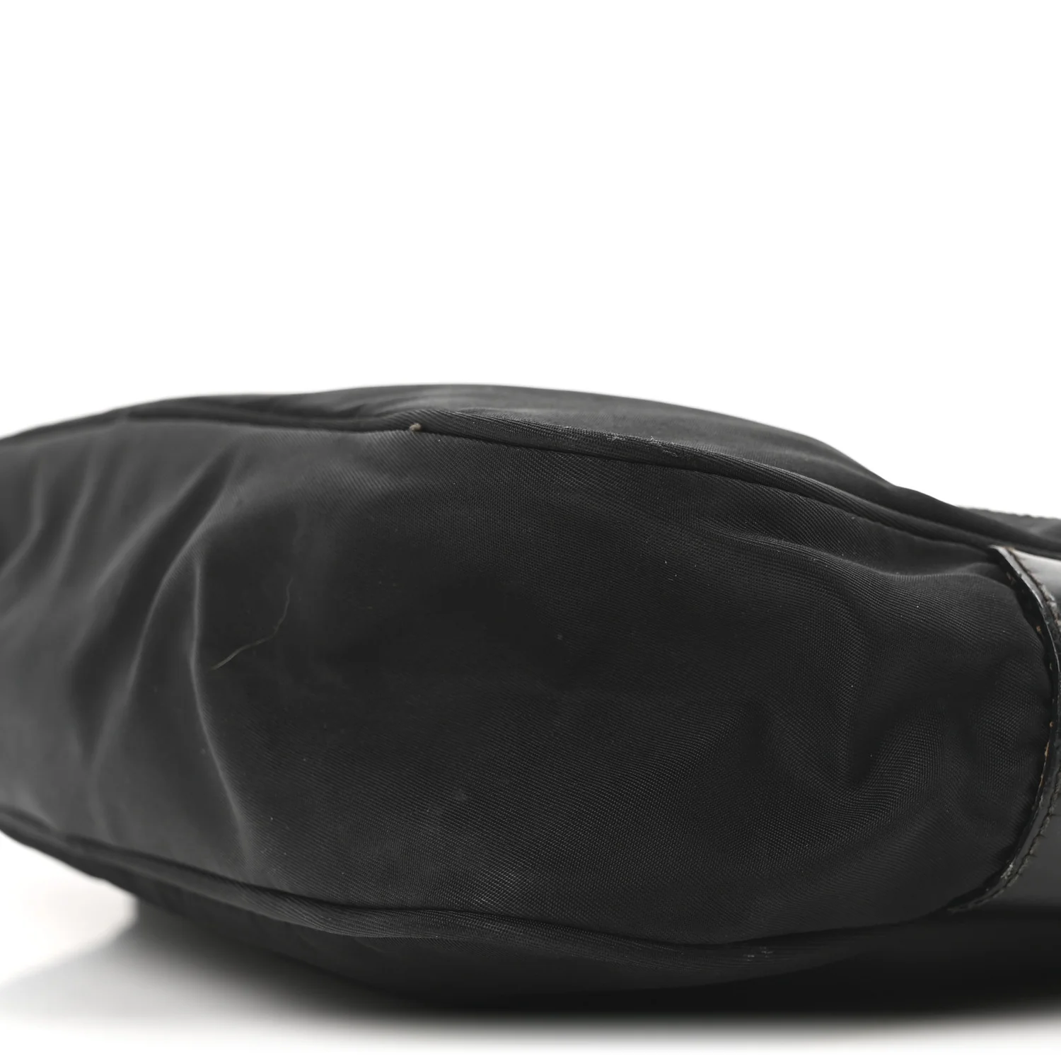 Tessuto Nylon Triangle Shoulder Bag Black - Top Club