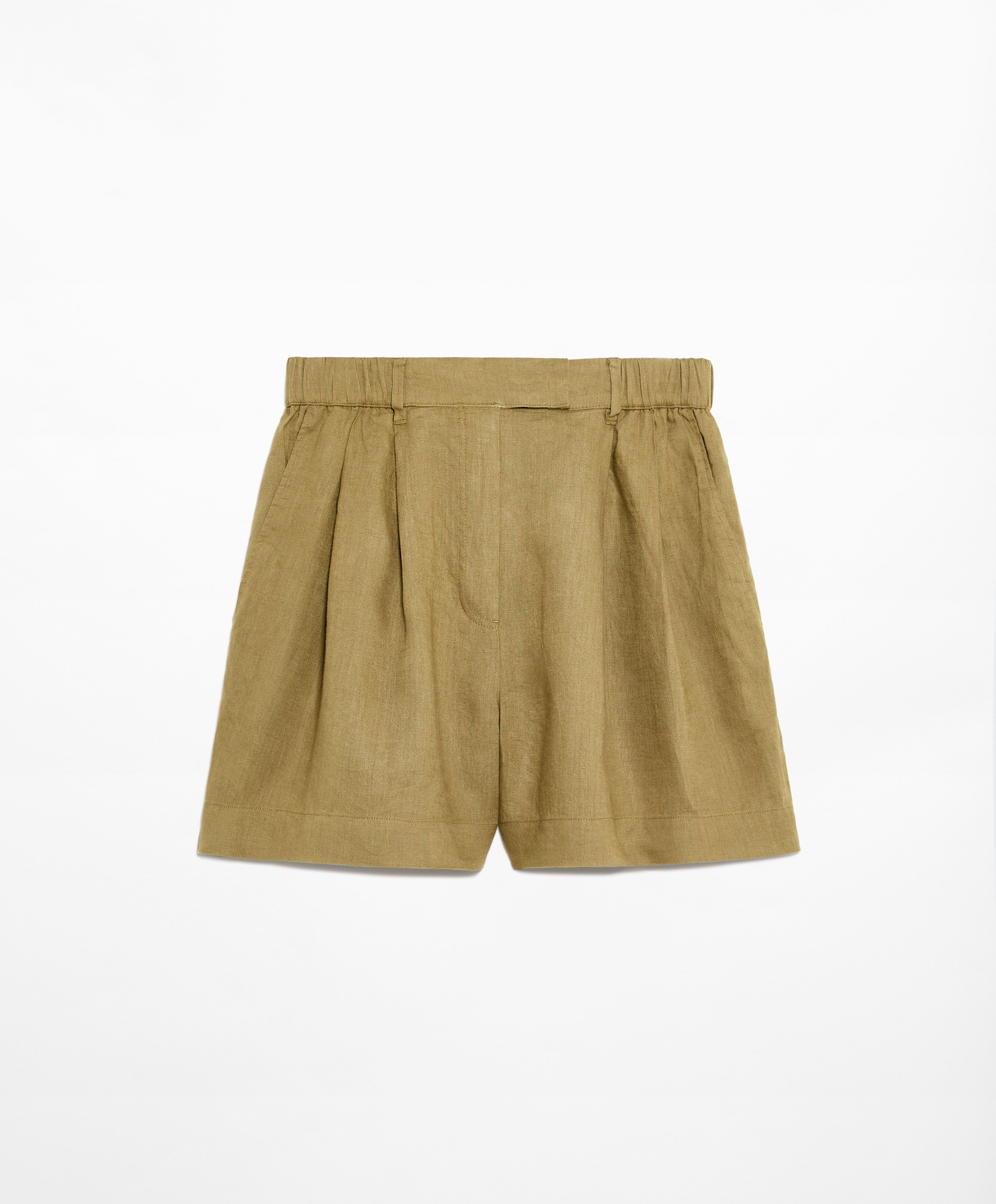 OYSHO 100% linen tailored-fit shorts