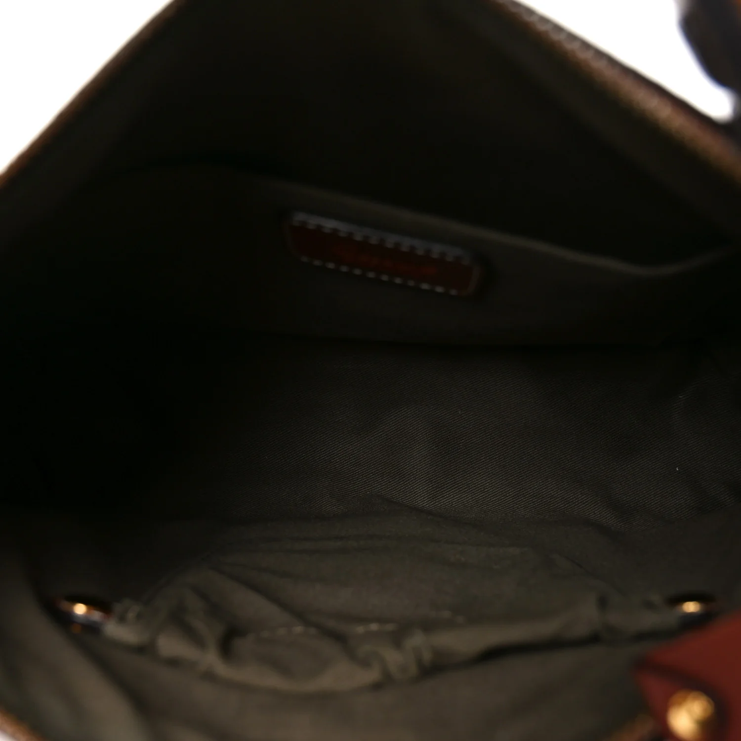 Calfskin Marcie Top Handle Bag Sepia - Top Club