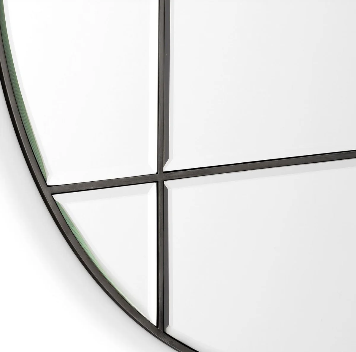 Luxury mirror bronze color Ø 110 cm - round wall mirror - living room mirror - cloakroom mirror - luxury quality