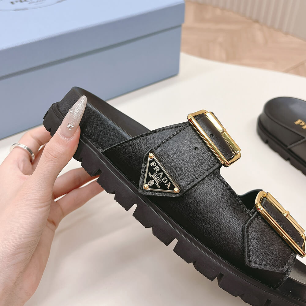 PRADA Nappa leather slides - Top Club