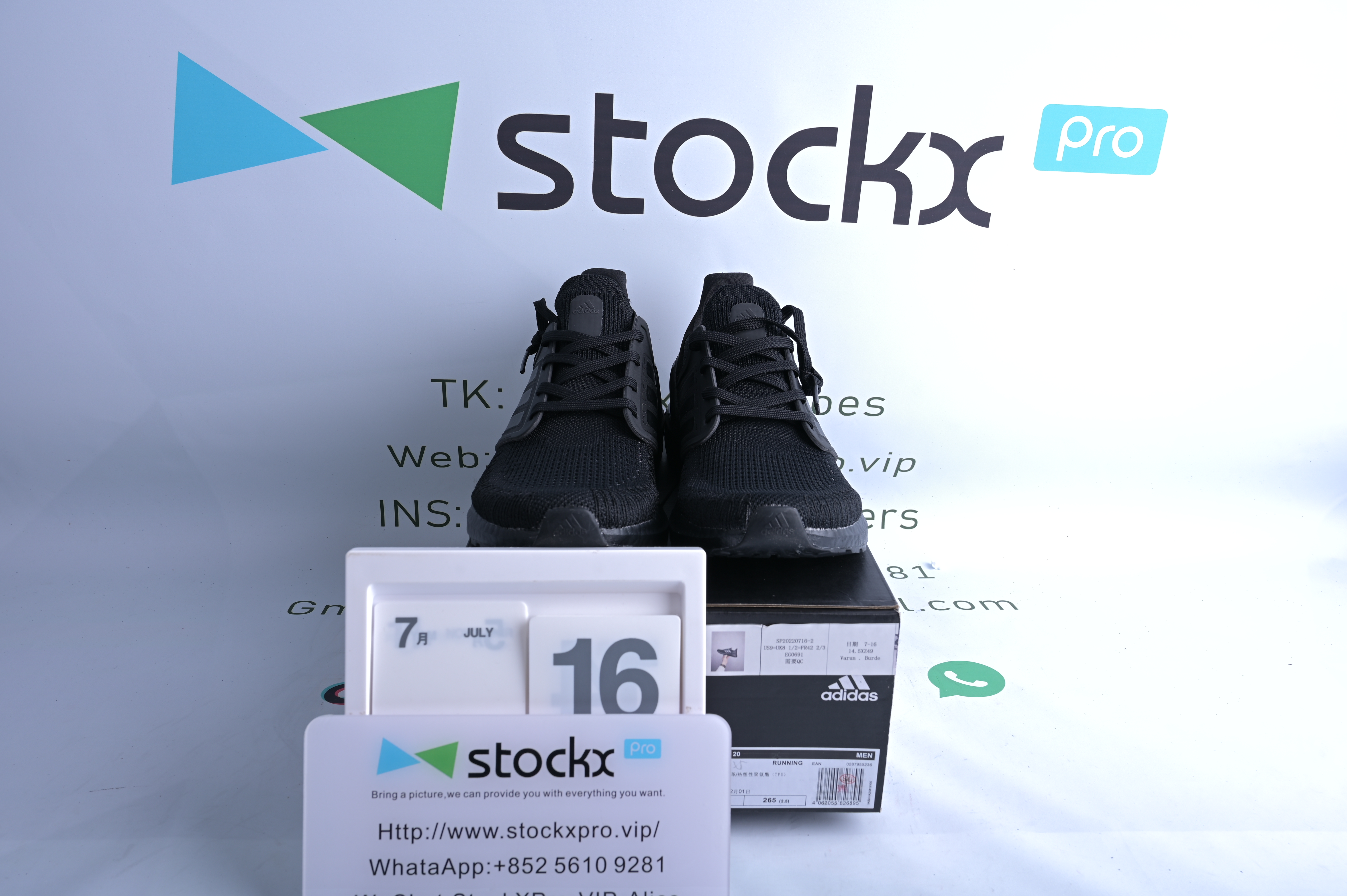 adidas Ultra Boost 20 Triple Black EG0691 - Sneaker Replica Workshop